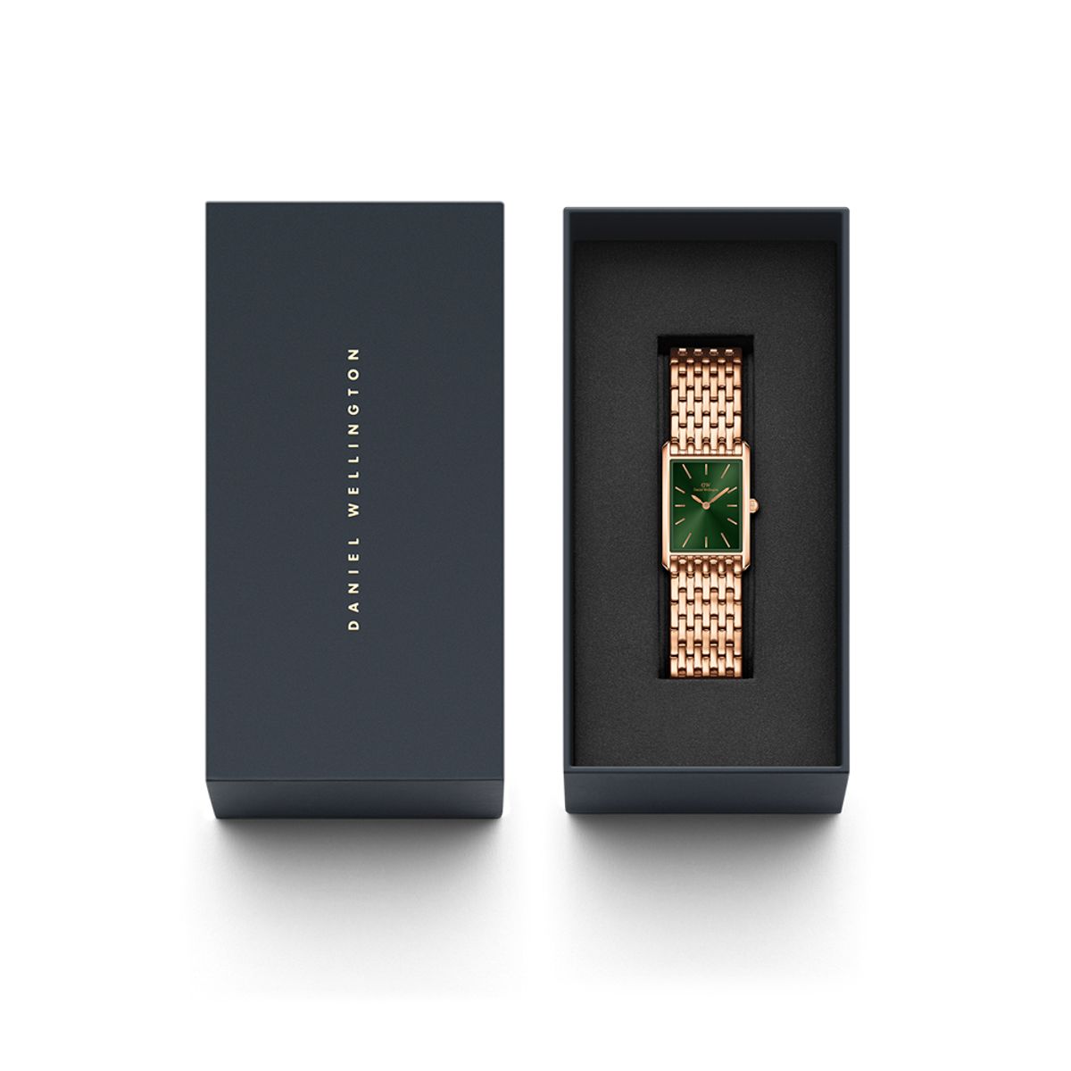다니엘 웰링턴(DANIEL WELLINGTON) BOUND 9-LINK EMERALD 선레이 다이얼 패션 손목시계