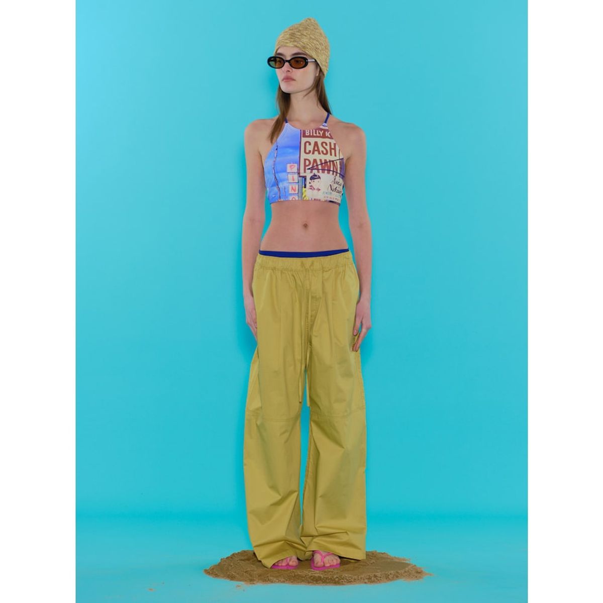 샌드 사운드(SAND SOUND) Wide Banding Cotton Pants  Mustard