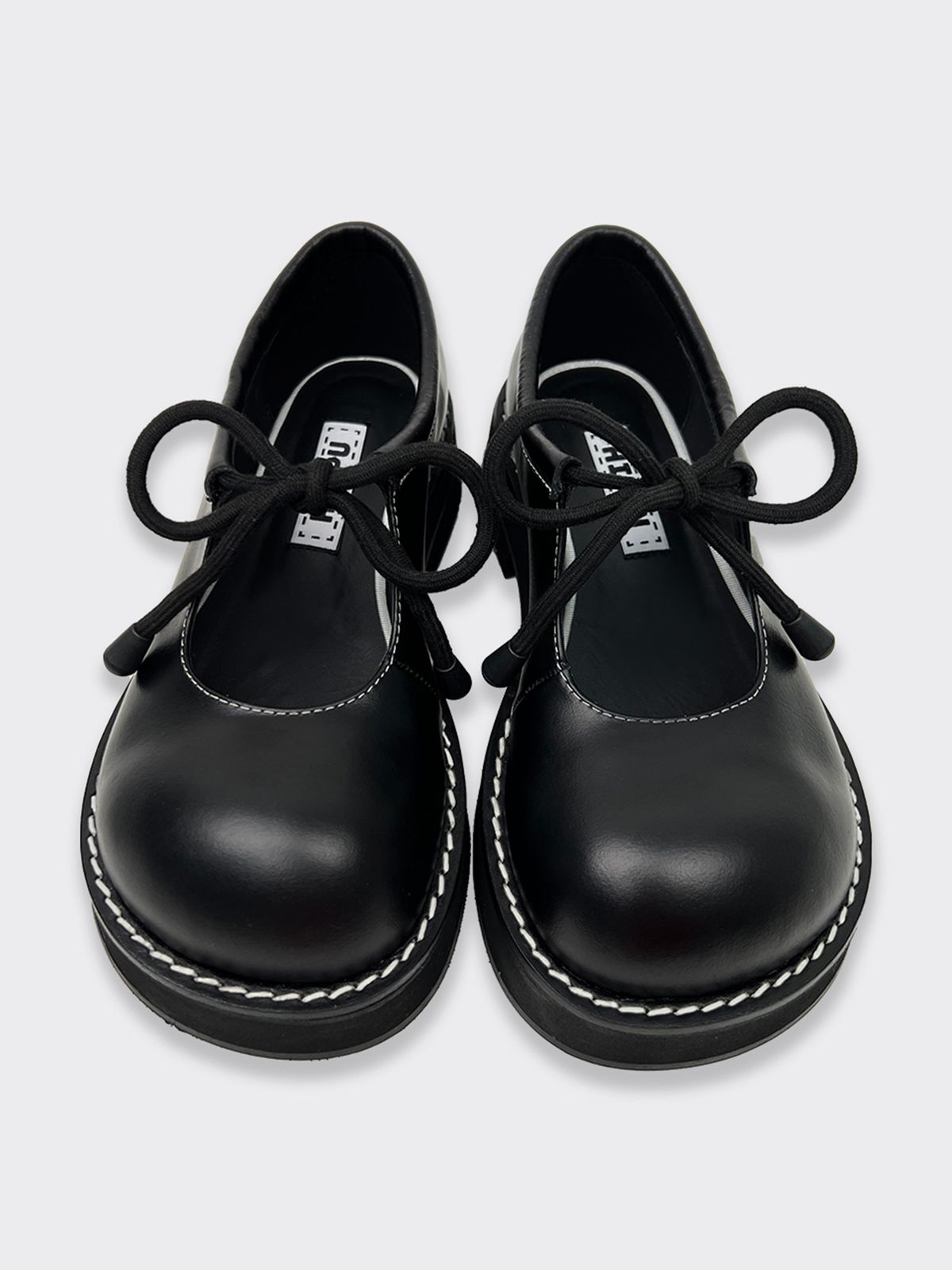 히푸(hippu) Ribbon Shoes Women [Black]