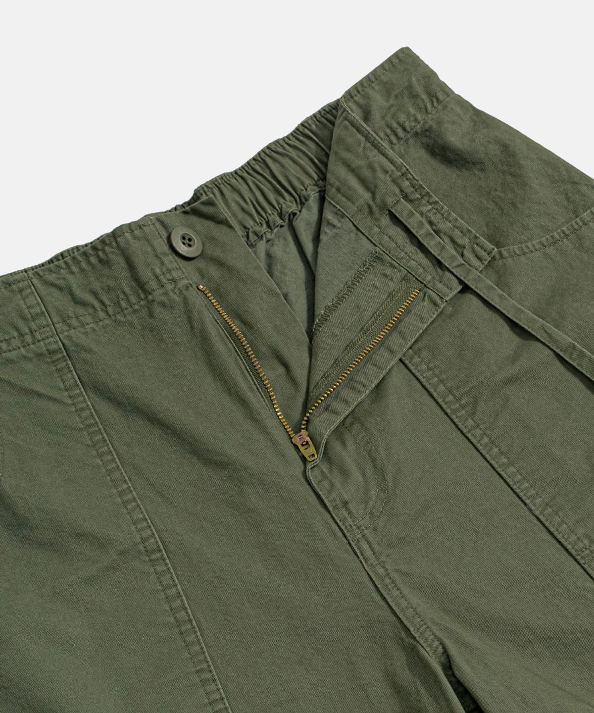 에스피오나지(ESPIONAGE) Washed Cotton Surf Shorts Olive