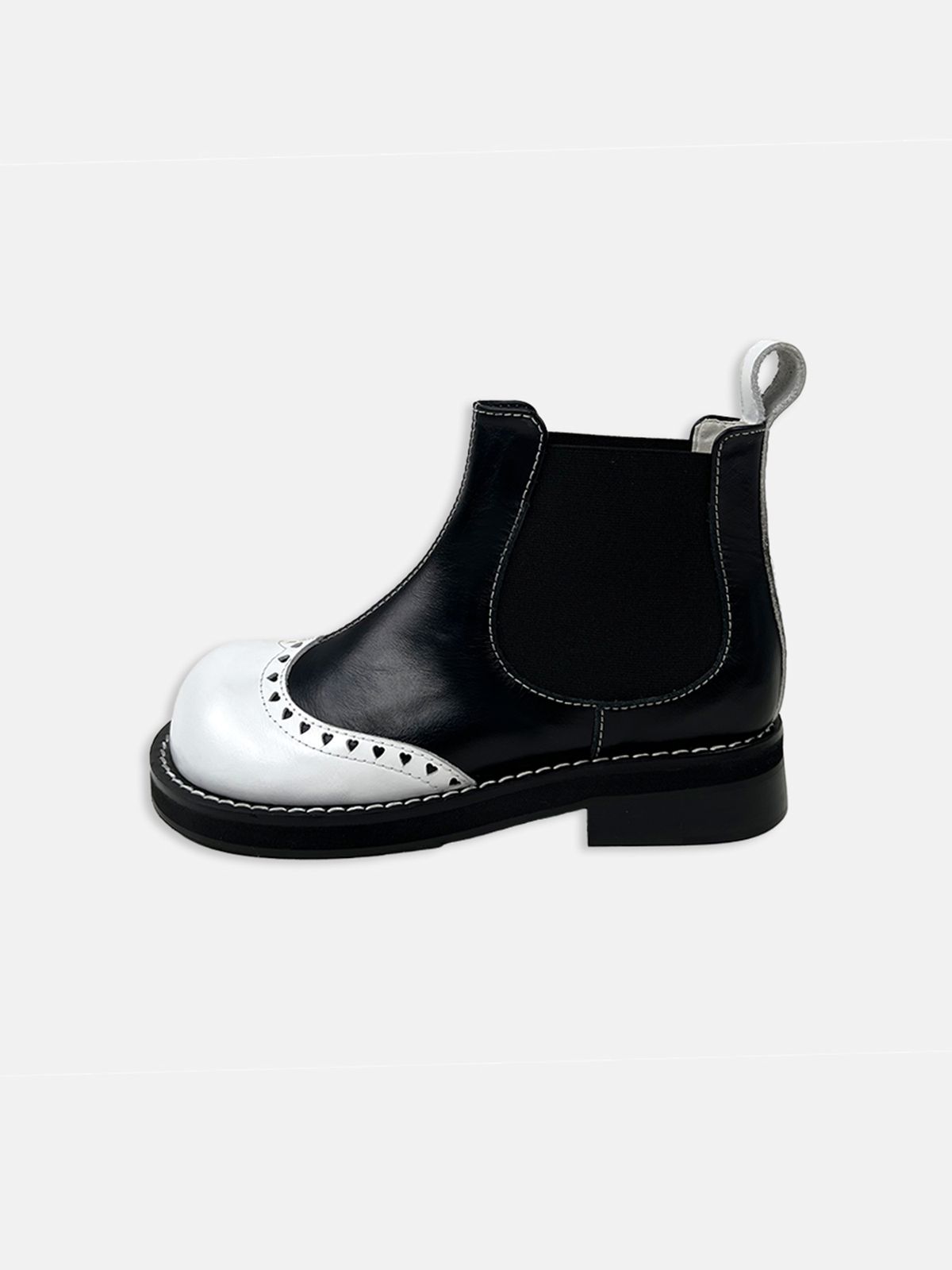 히푸(hippu) Heart Short Boots Women [Black]