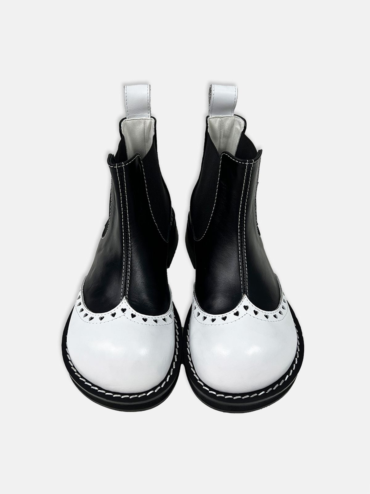 히푸(hippu) Heart Short Boots Women [Black]