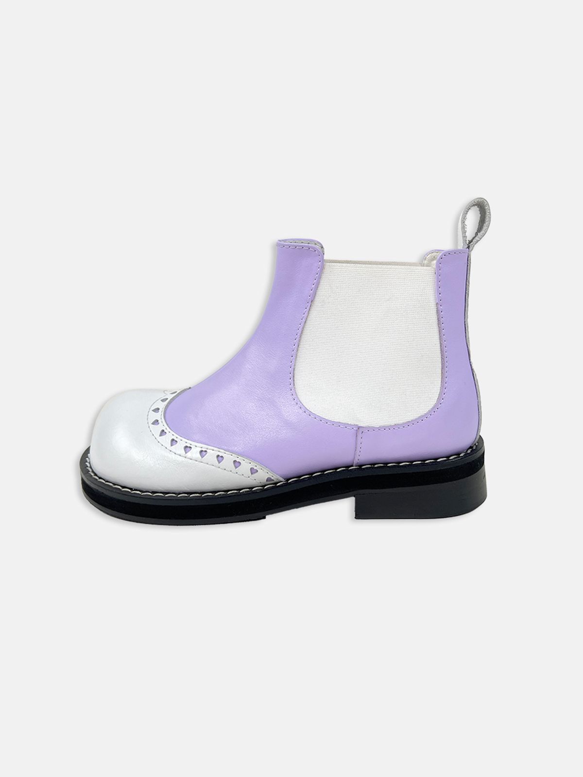 히푸(hippu) Heart Short Boots Women [Purple]