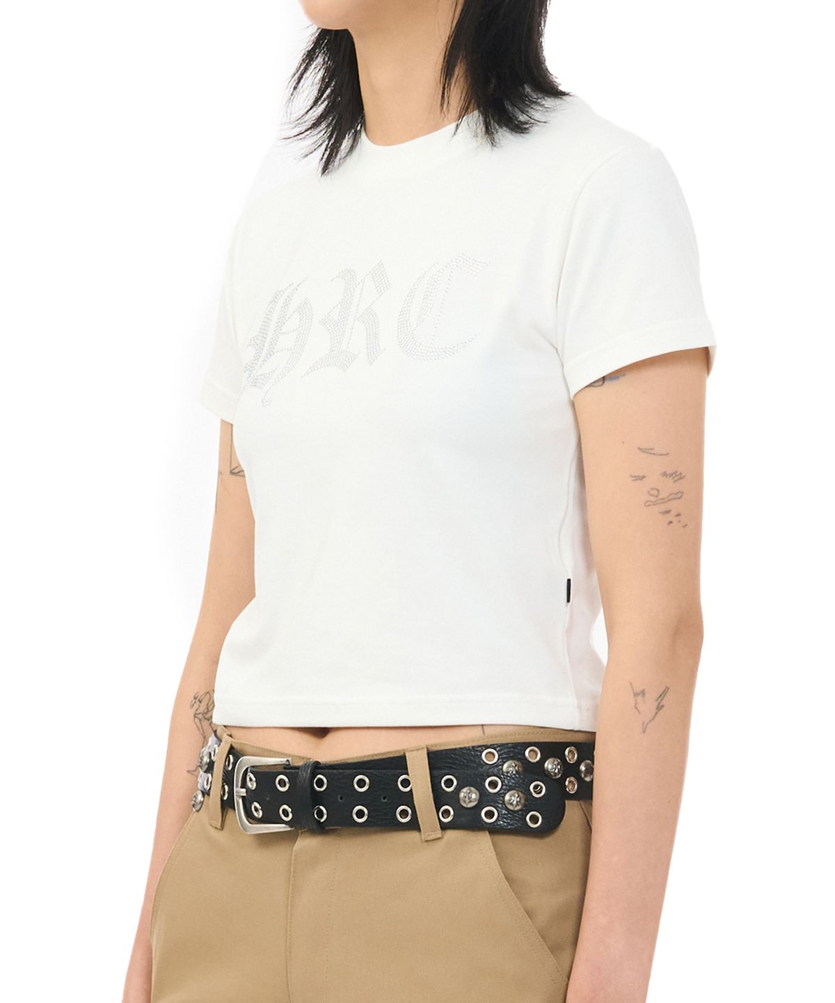 하우스 락 클럽(HOUSE ROCK CLUB) HRC CROP TEE - WHITE