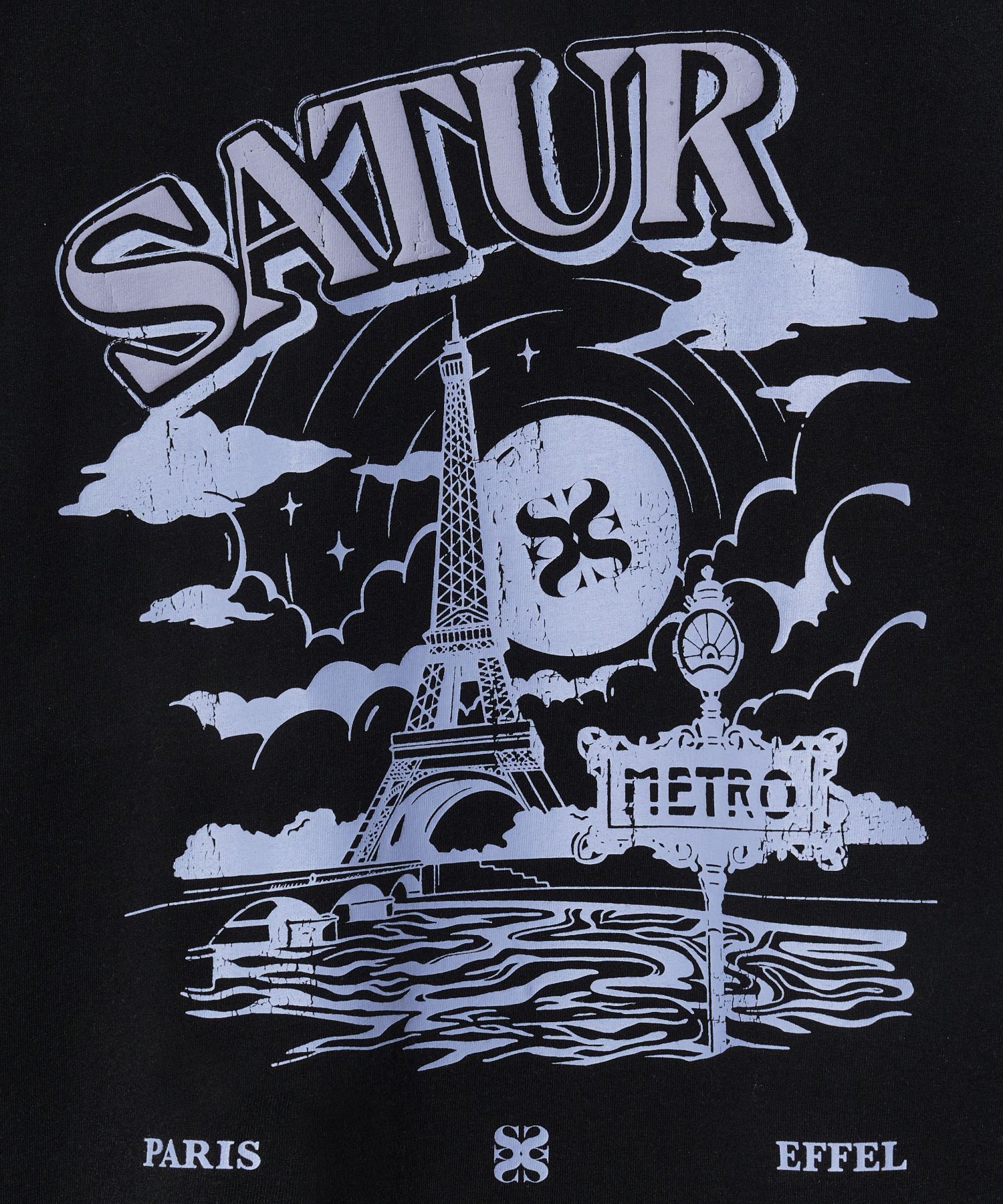 [韓国人気]★SATUR★Paris Metro Graphic T-Shirt★Tシャツ(男) MUSINSA | SATUR Paris Metro Graphic Short-sleeved T-shirt
