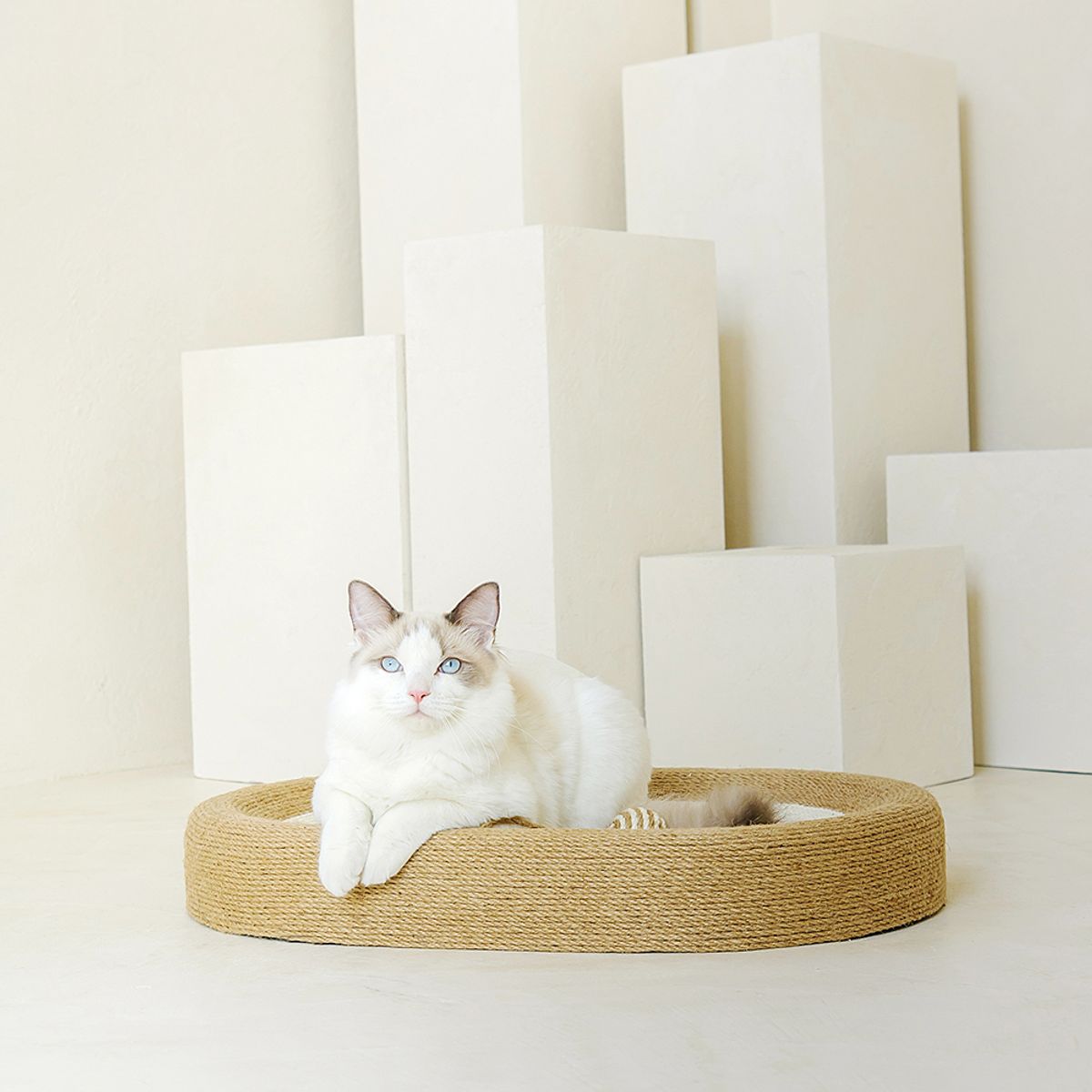 레토(LETO) 고양이 스크래쳐 특대형 사이잘삼 침대 60x40