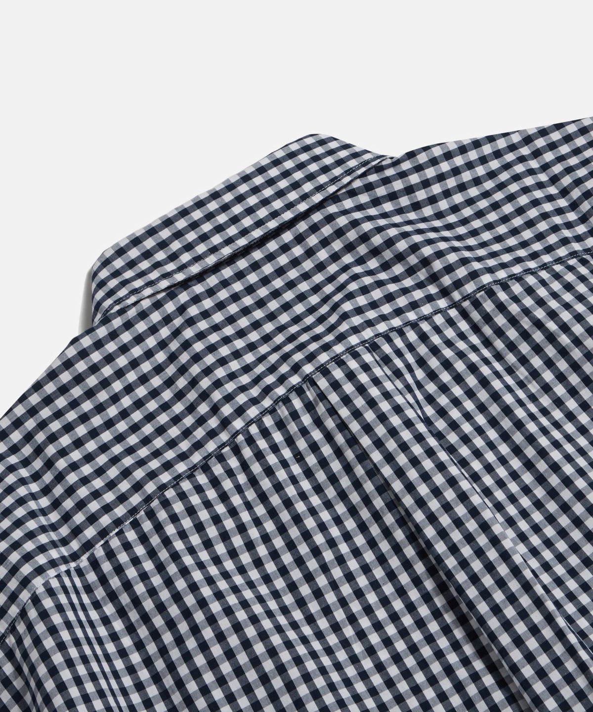 에스피오나지(ESPIONAGE) Gingham S/S Over Shirt Navy