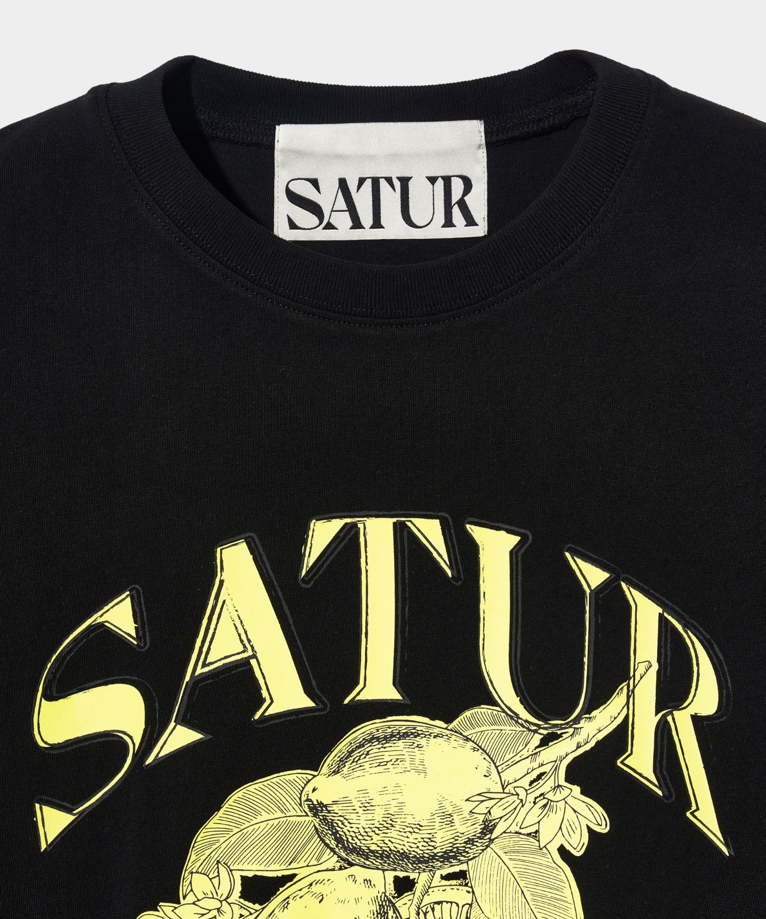 ★SATUR★ Citron Summer Graphic Short Sleeve T-Shirt Classic MUSINSA公式 | SATUR Classic Logo Short Sleeve T-Shirt