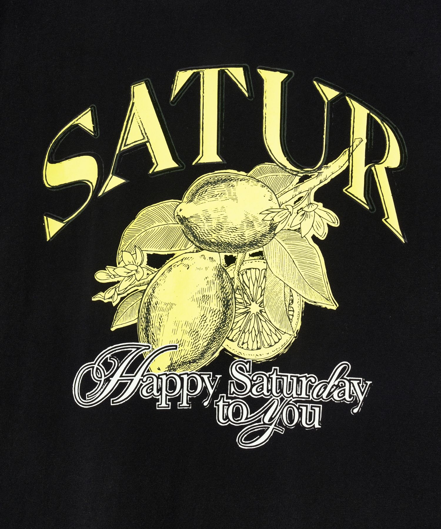 MUSINSA | SATUR Citron, summer graphic short-sleeved shirt