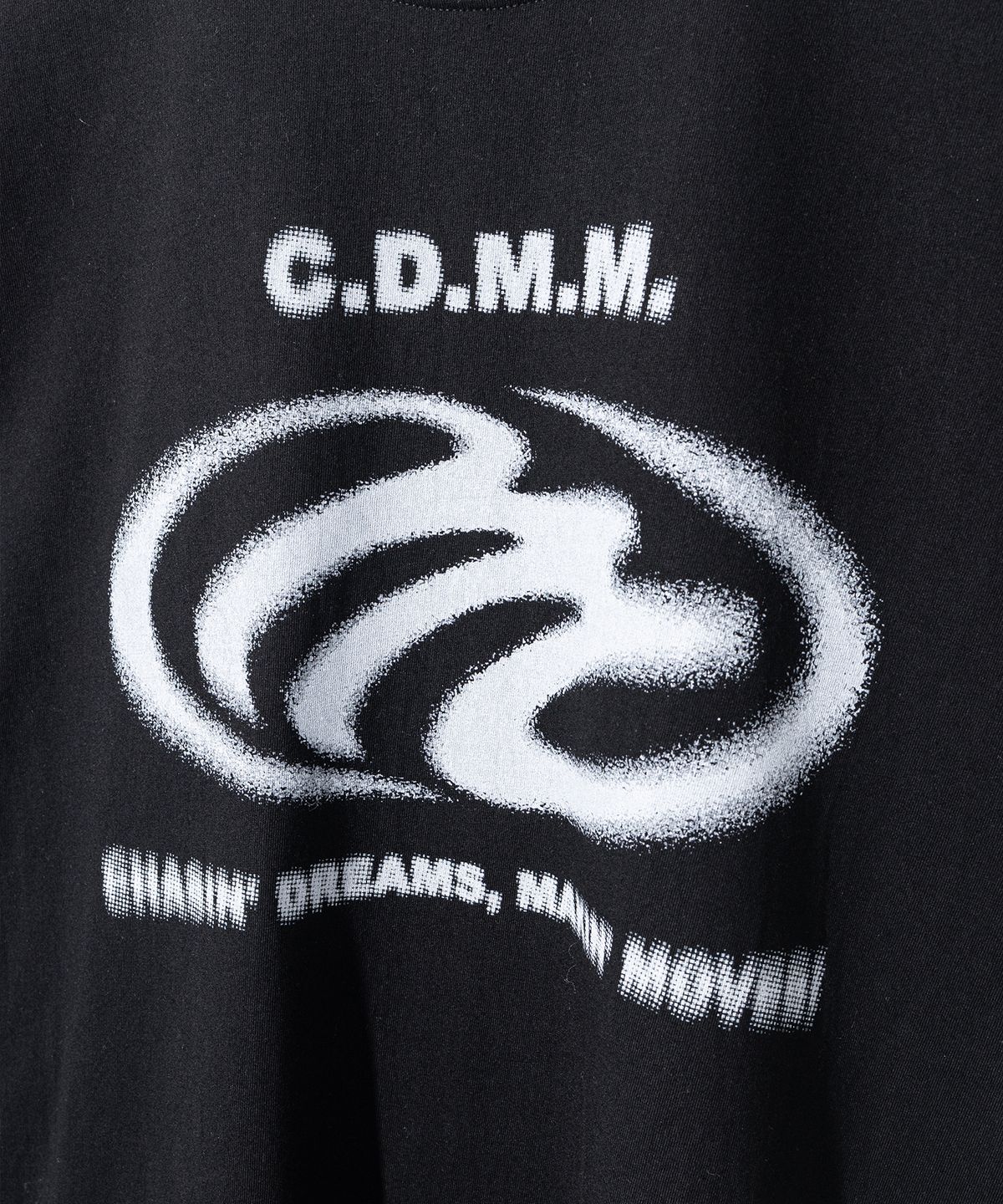 매스노운(MASSNOUN) CDMM 리얼 오버핏 반팔티 티셔츠 MSFTS003-BK