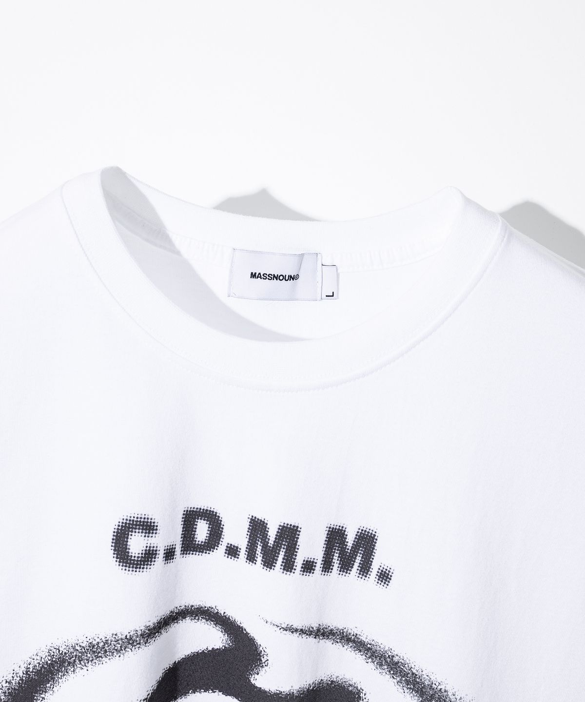 매스노운(MASSNOUN) CDMM 리얼 오버핏 반팔티 티셔츠 MSFTS003-WT
