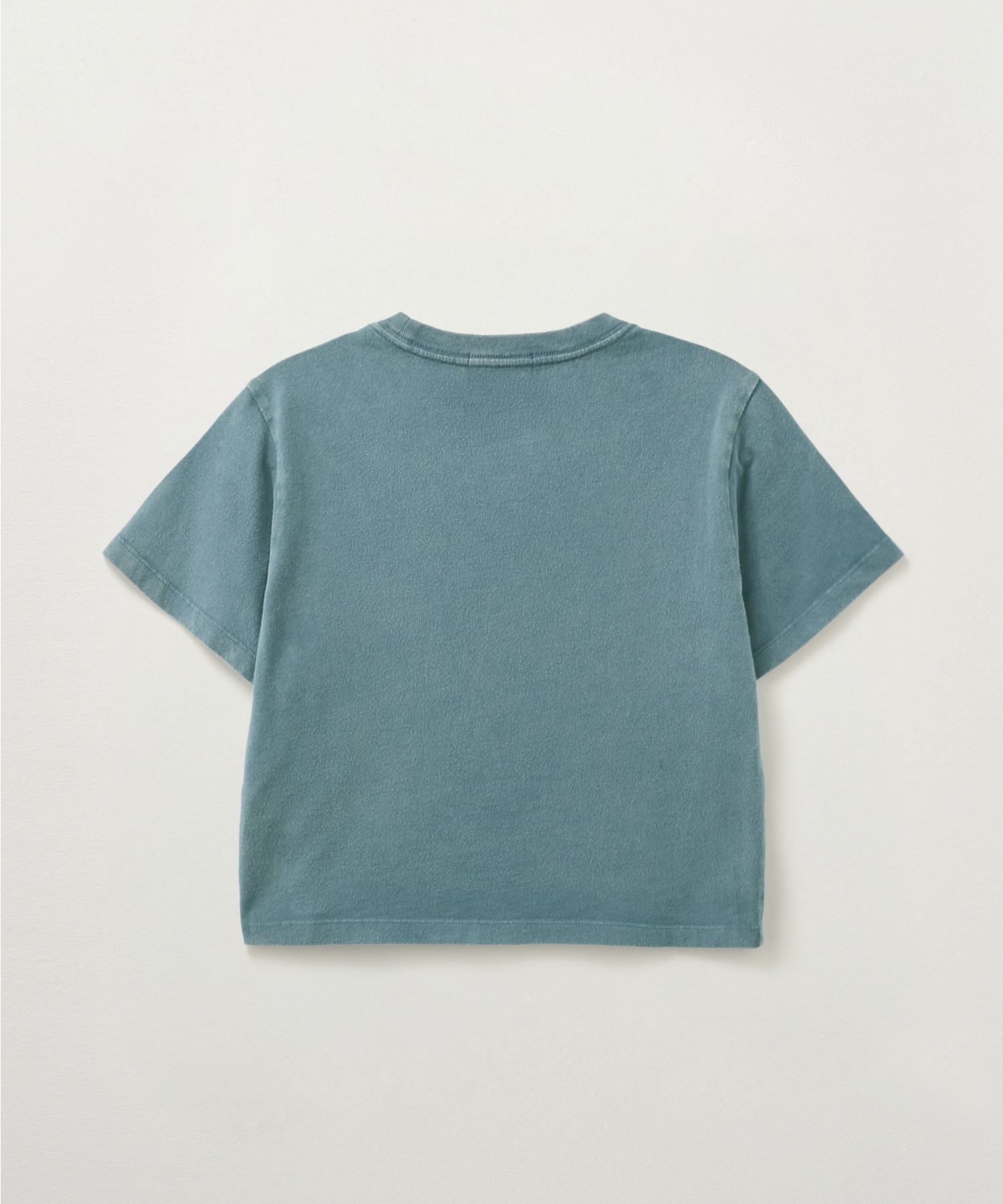 MUSINSA | SATUR (W) Arch Logo Pigment Washed Short Sleeve T