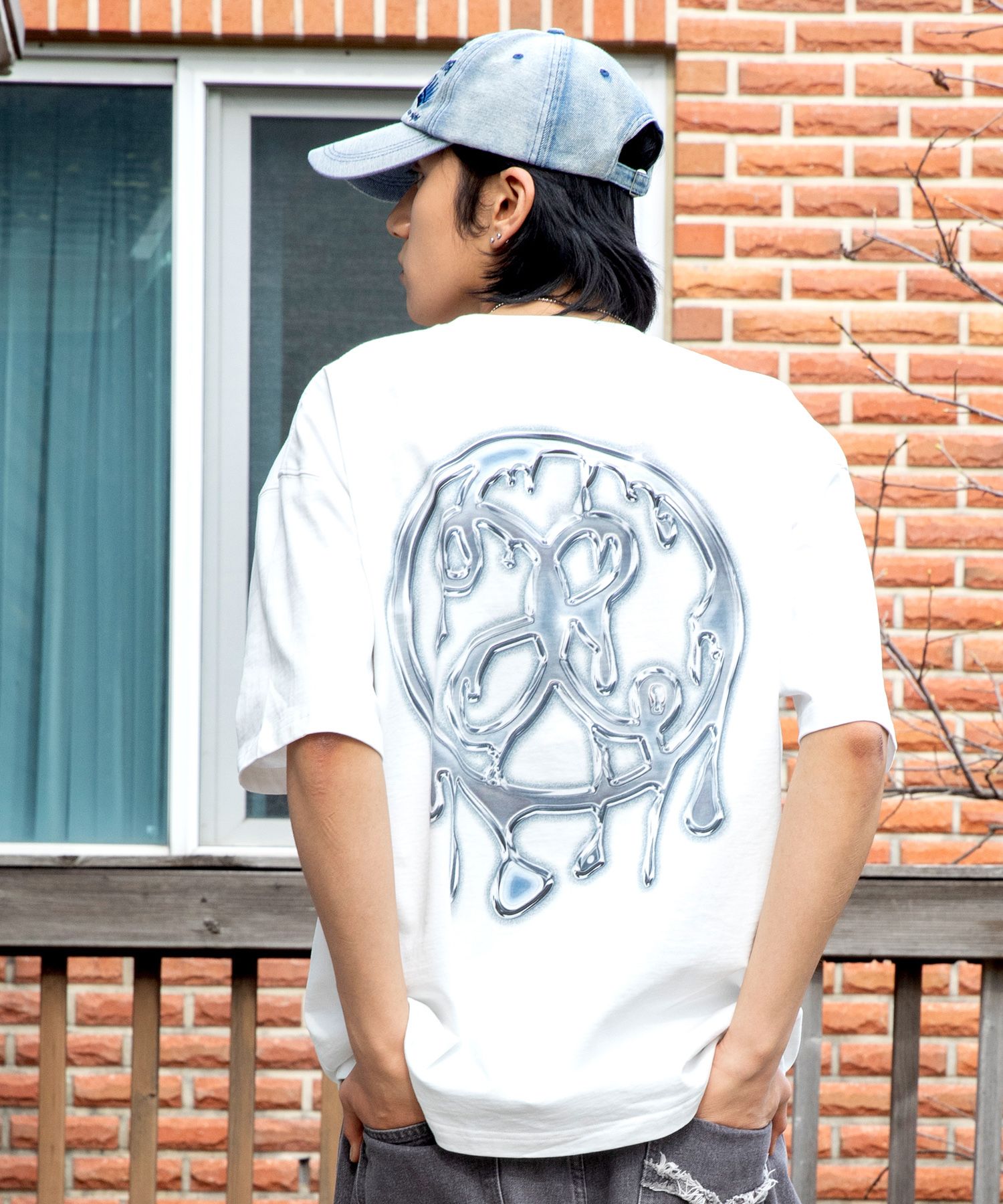 トップスその他 XTONZ XTT097 l Logo Short Sleeve T-Shirt BLACK XTT097BK MUSINSA | XTONZ XTT097 Metal Logo Short-Sleeved T-Shirt (BLACK)