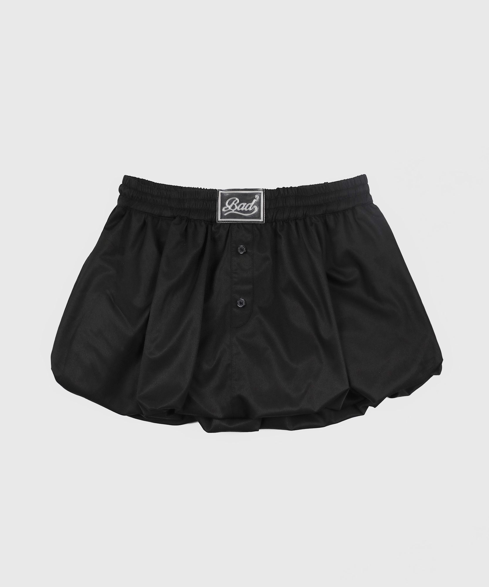 MUSINSA | BADBLOOD Balloon Mini Skirt - Black
