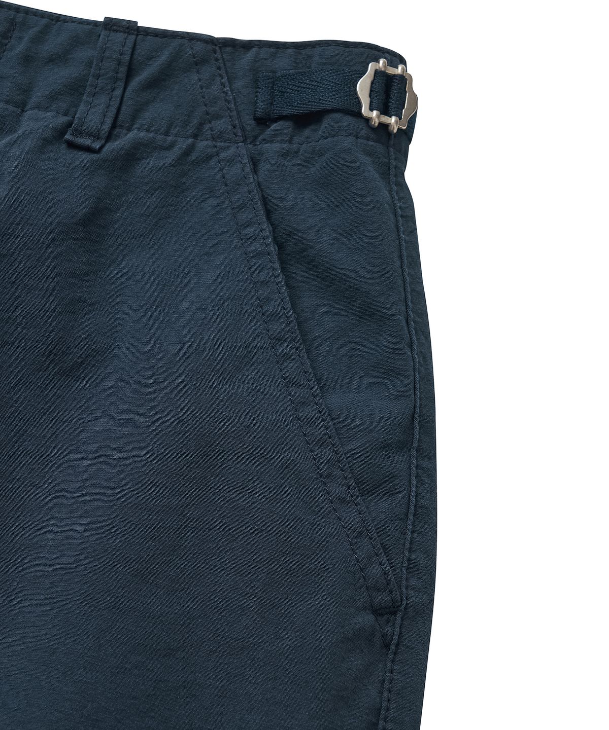 코튼벨(COTTON BELL) 미디 사이드 벨트 스커트 - Navy