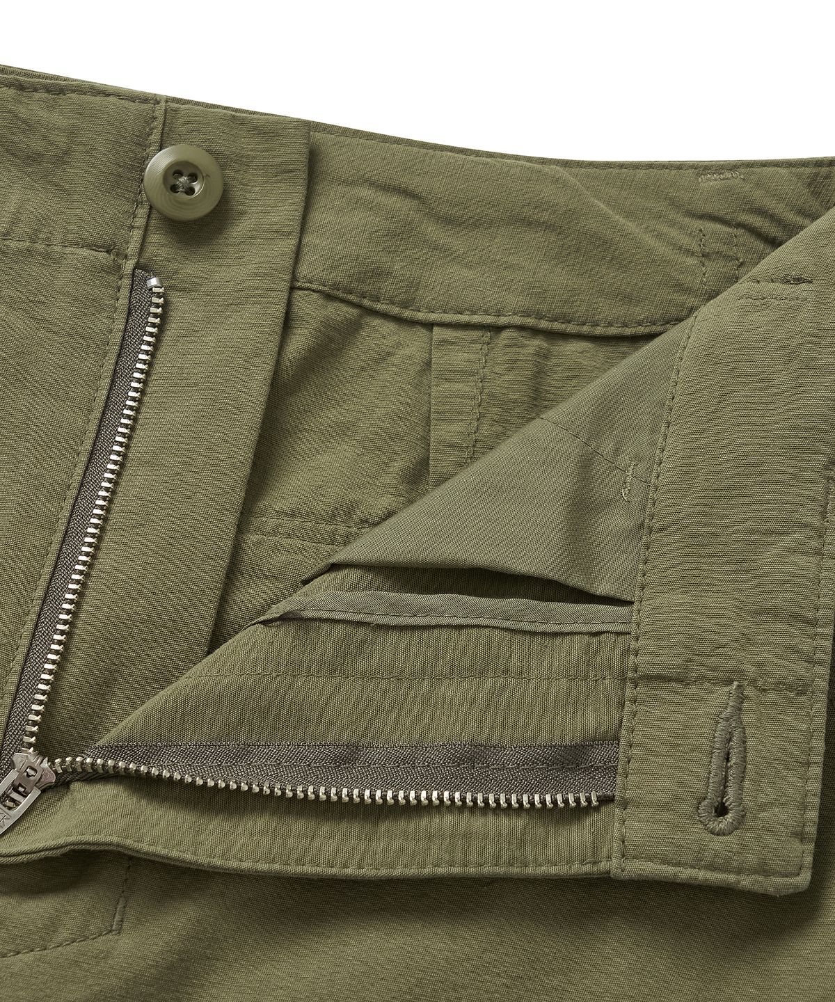 코튼벨(COTTON BELL) 미디 사이드 벨트 스커트 - Khaki