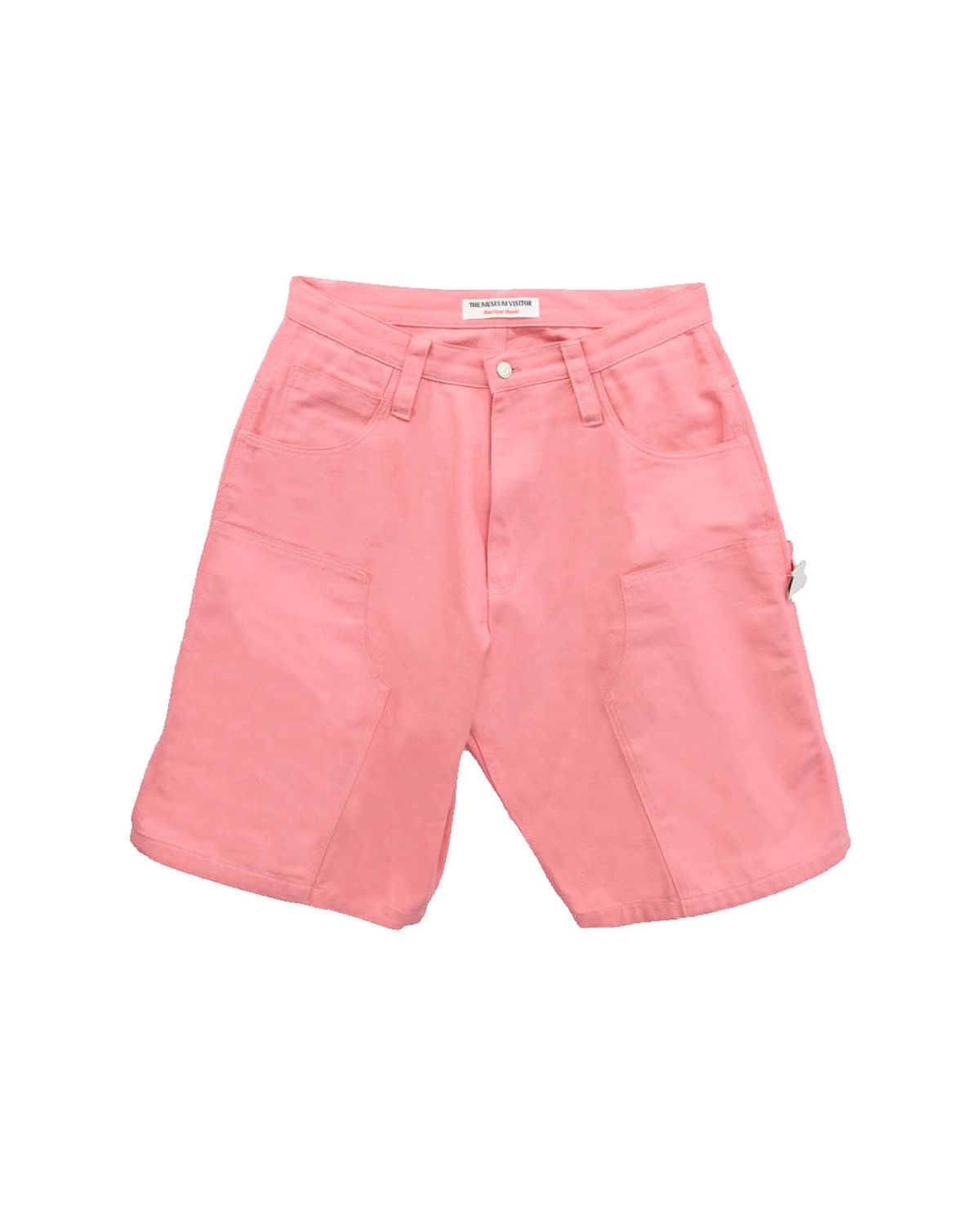 더뮤지엄비지터(THEMUSEUMVISITOR) DOUBLE HEART HALF PANTS (PINK)