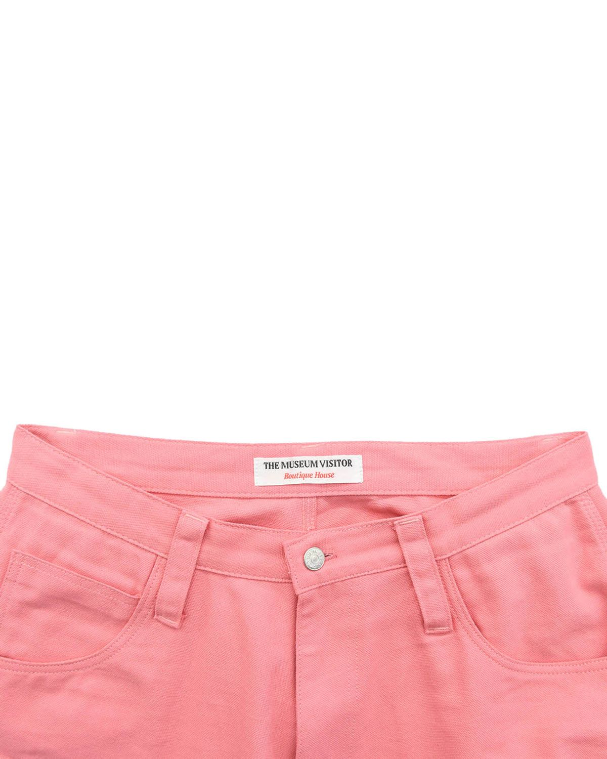 더뮤지엄비지터(THEMUSEUMVISITOR) DOUBLE HEART HALF PANTS (PINK)