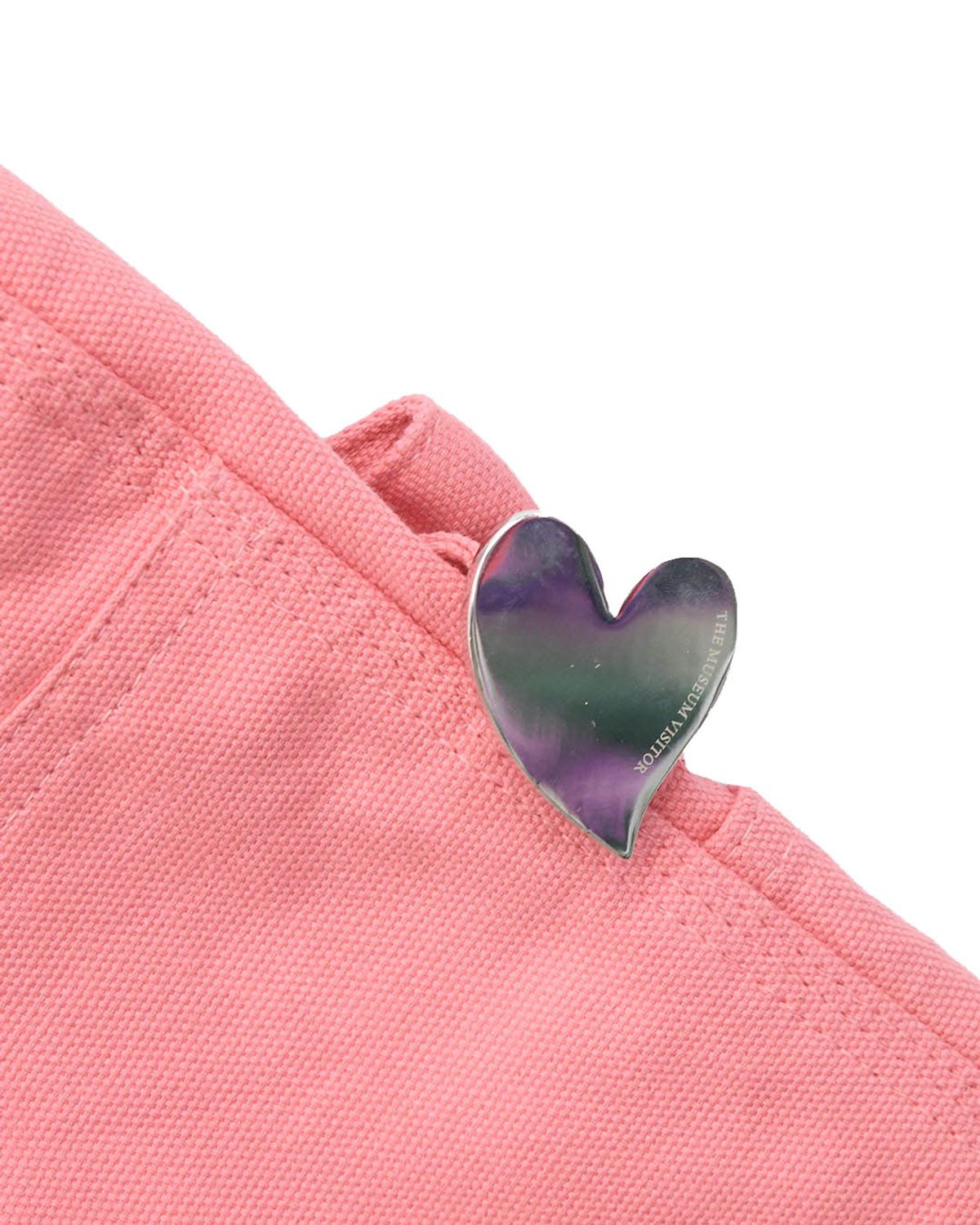 더뮤지엄비지터(THEMUSEUMVISITOR) DOUBLE HEART HALF PANTS (PINK)