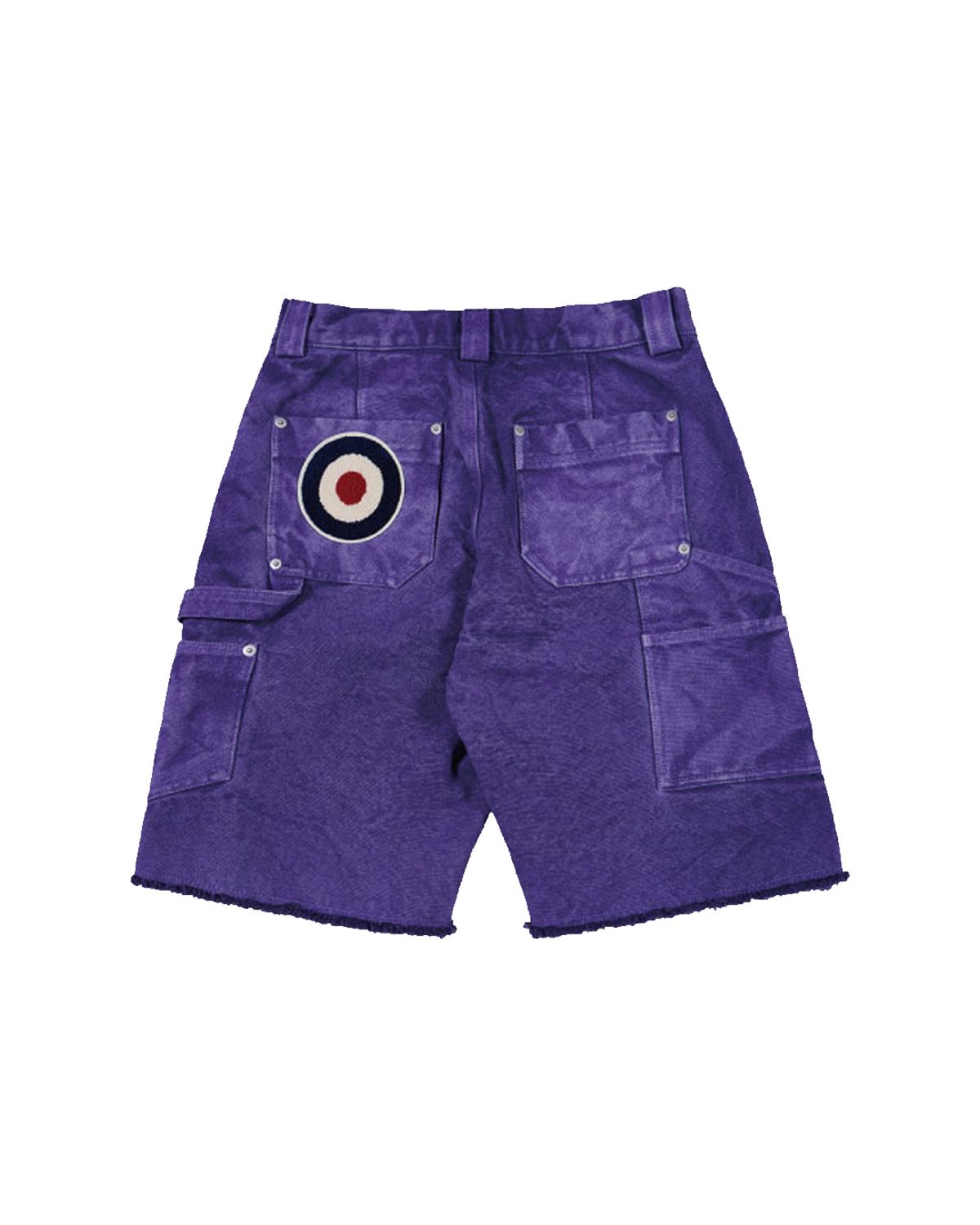 더뮤지엄비지터(THEMUSEUMVISITOR) CAT PRINTED DYEING SHORTS (PURPLE)