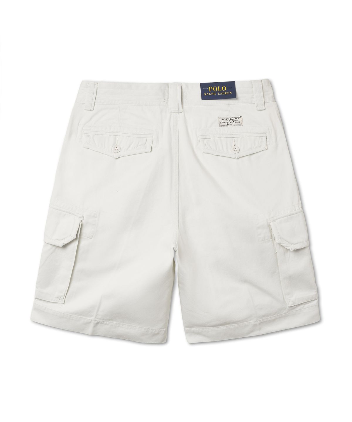 폴로 랄프 로렌(POLO RALPH LAUREN) 릴렉스핏 트윌 카고 쇼트 - 화이트