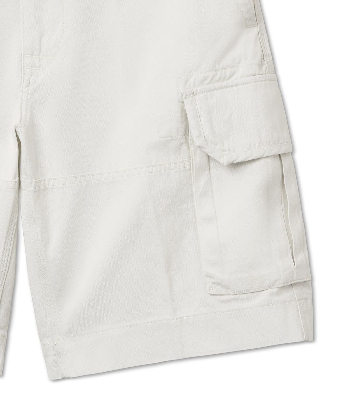 폴로 랄프 로렌(POLO RALPH LAUREN) 릴렉스핏 트윌 카고 쇼트 - 화이트