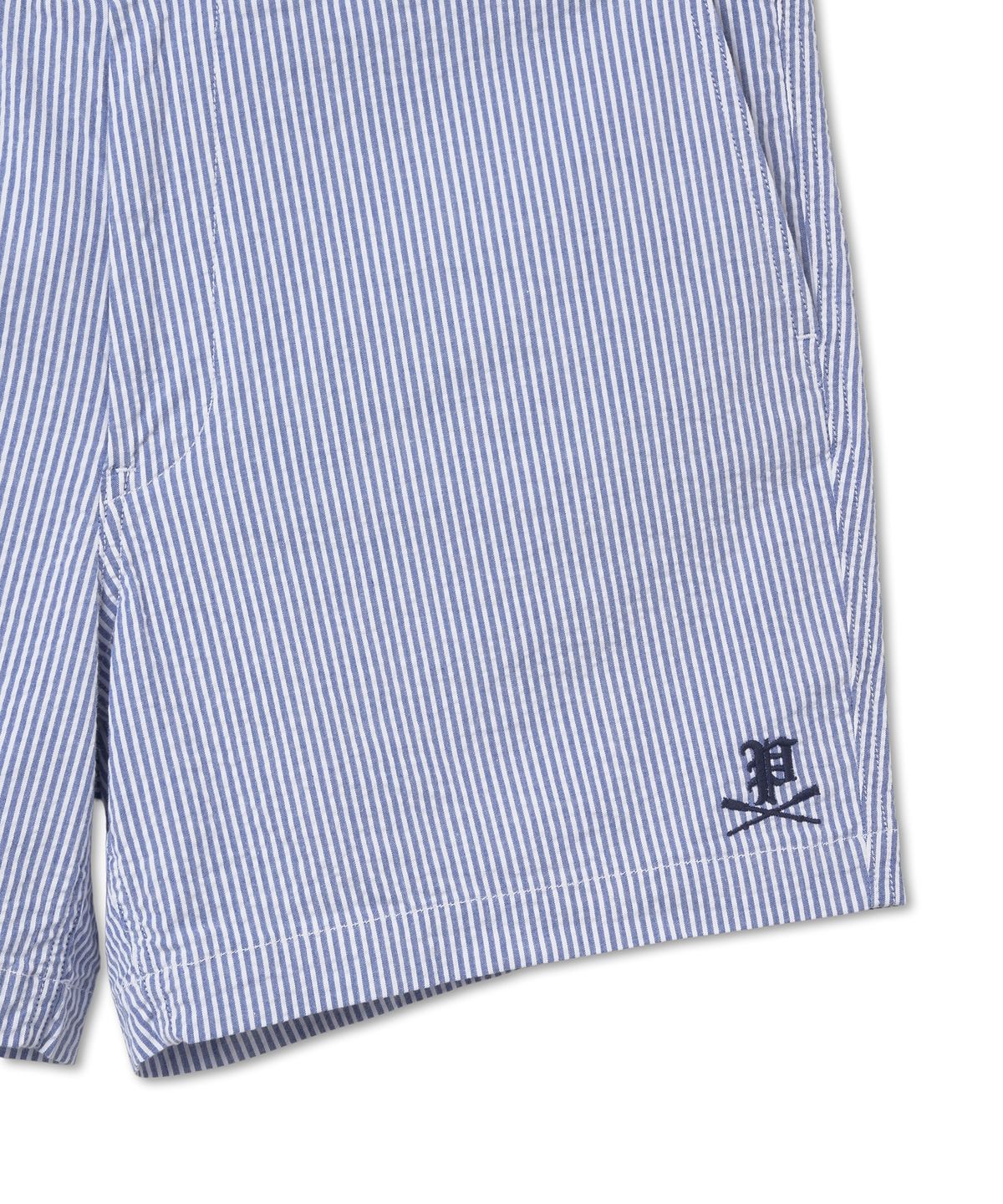 폴로 랄프 로렌(POLO RALPH LAUREN) 폴로 프렙스터 시어서커 쇼트 - 블루