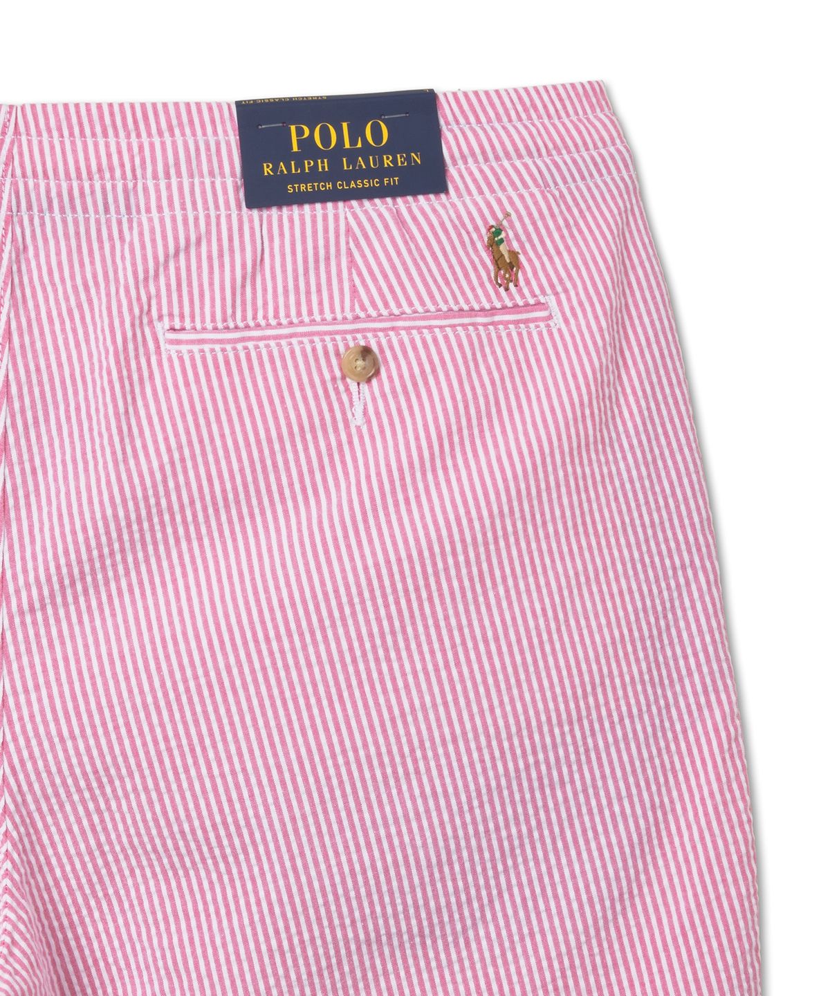 폴로 랄프 로렌(POLO RALPH LAUREN) 폴로 프렙스터 시어서커 쇼트 - 핑크