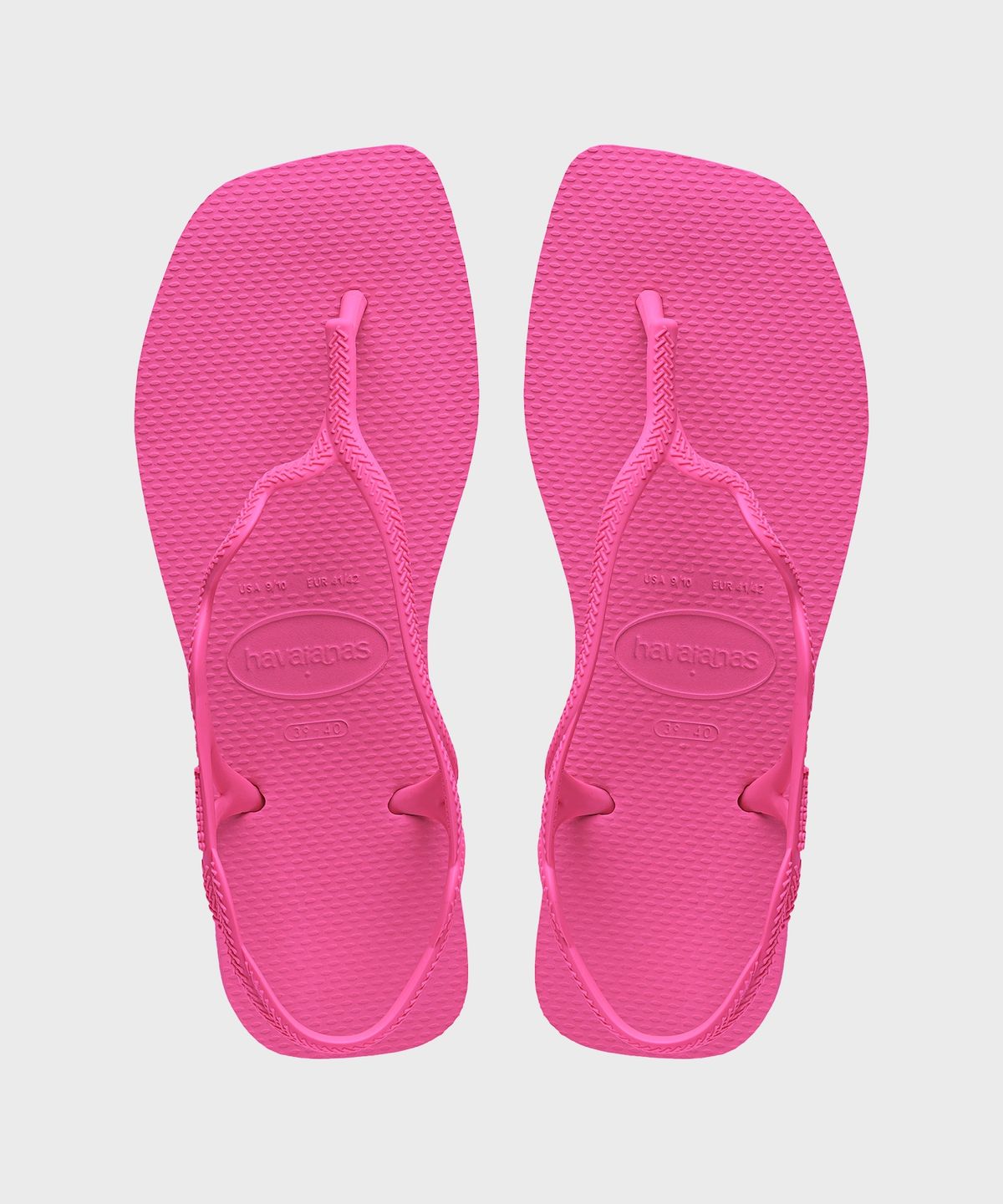 하바이아나스(HAVAIANAS) 솔레일 스퀘어 쪼리 샌들 Pink Flux