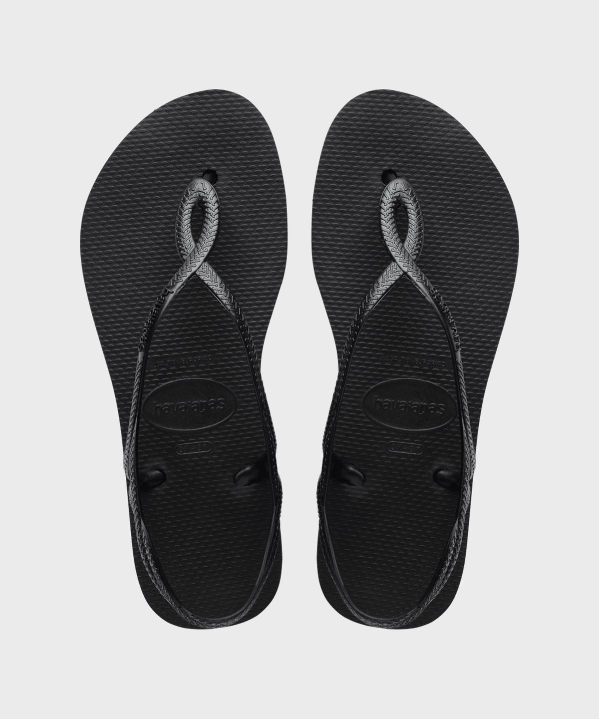 하바이아나스(HAVAIANAS) 루나 플랫폼 쪼리 샌들 Black