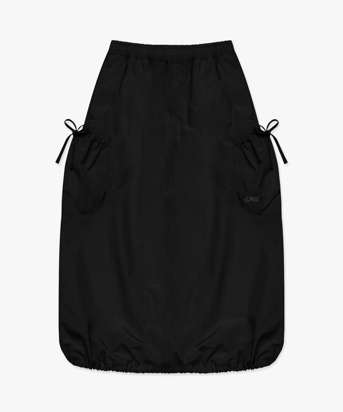 엘엠씨(LMC) WM RIBBON NYLON LONG SKIRT black