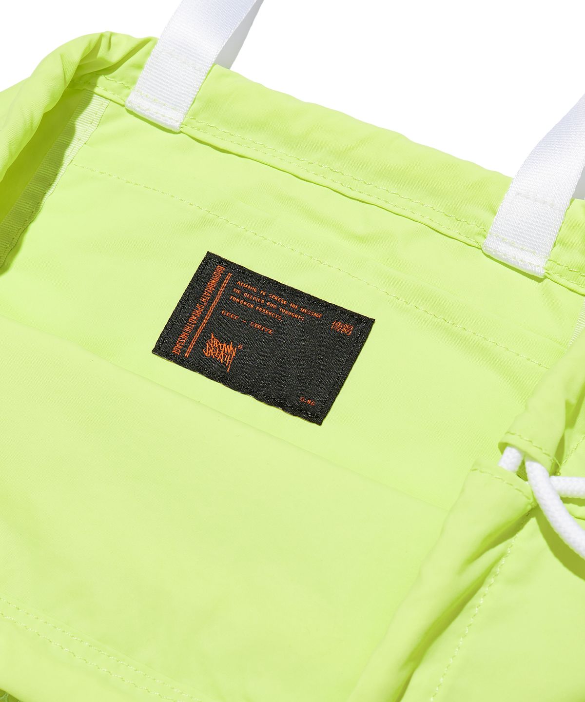 브라운브레스 키즈(BROWNBREATH KIDS) KIDS TAG GYM SACK - LIME