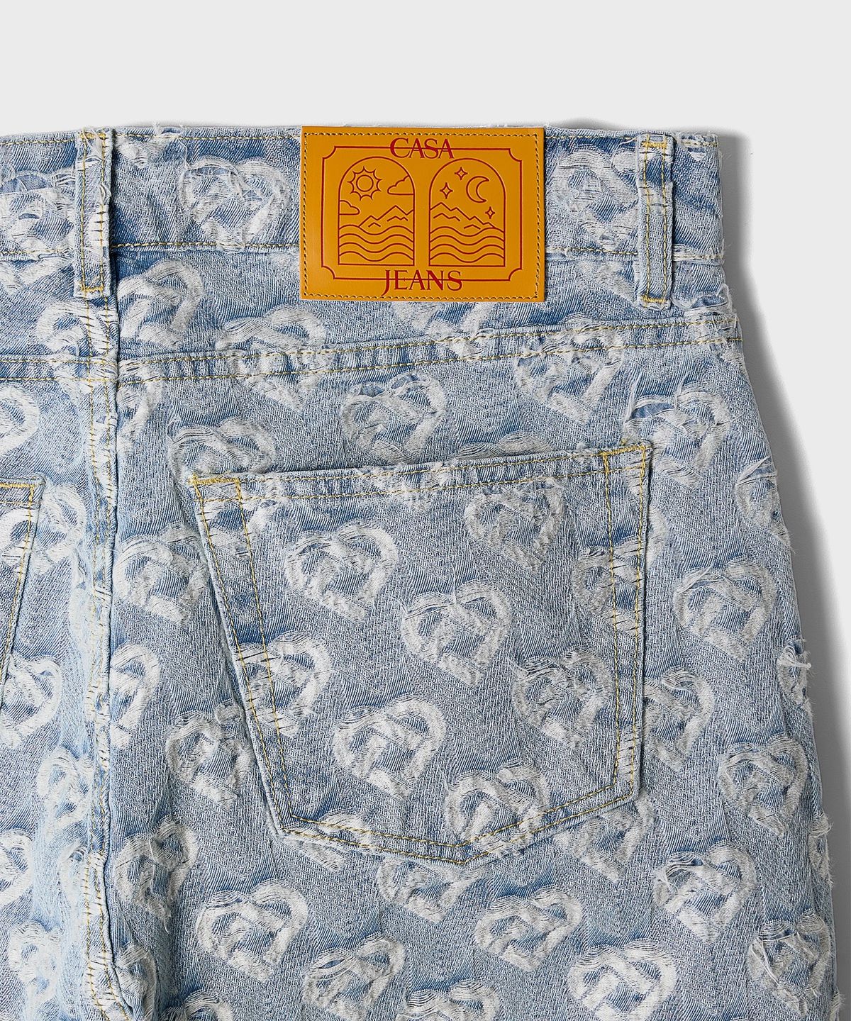 카사블랑카(CASABLANCA) (W) 데님 허트 자카드 워시드 하트 DENIM HEART JACQUARD WASHED HEART