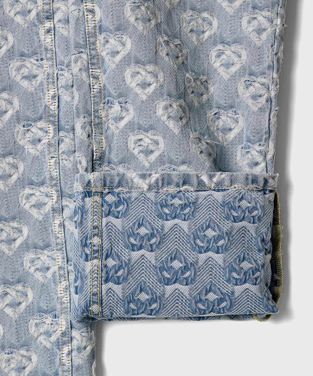 카사블랑카(CASABLANCA) (W) 데님 허트 자카드 워시드 하트 DENIM HEART JACQUARD WASHED HEART