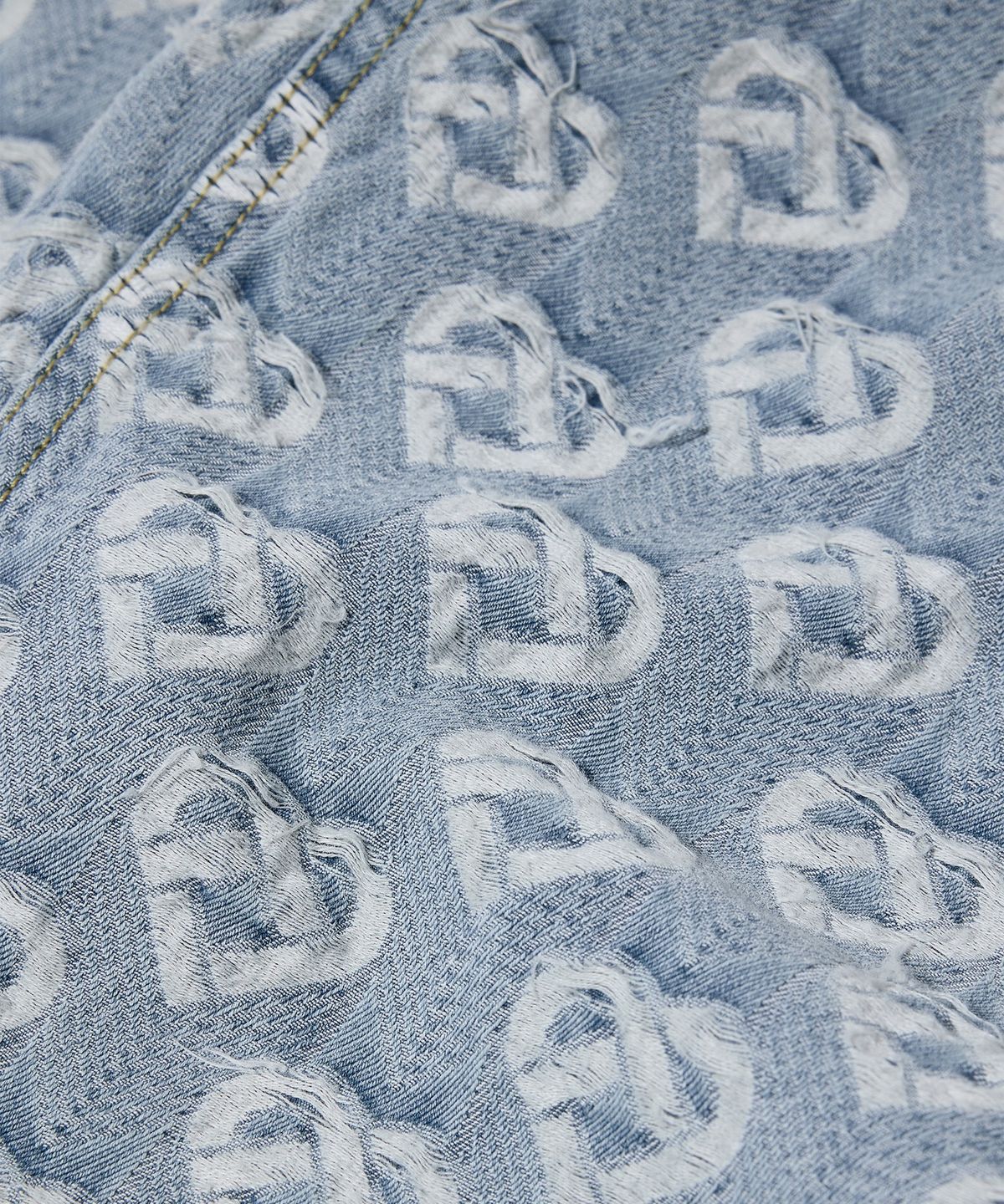 카사블랑카(CASABLANCA) (W) 데님 허트 자카드 워시드 하트 DENIM HEART JACQUARD WASHED HEART