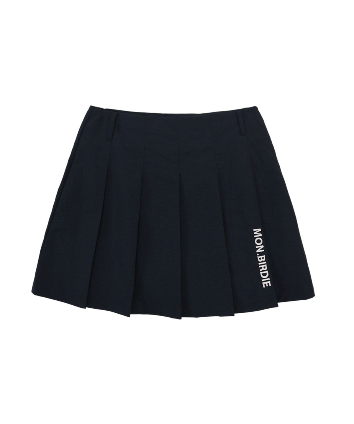 몽버디 골프(MONBIRDIE GOLF) 볼마커 패치 나일론 플리츠 스커트 NAVY