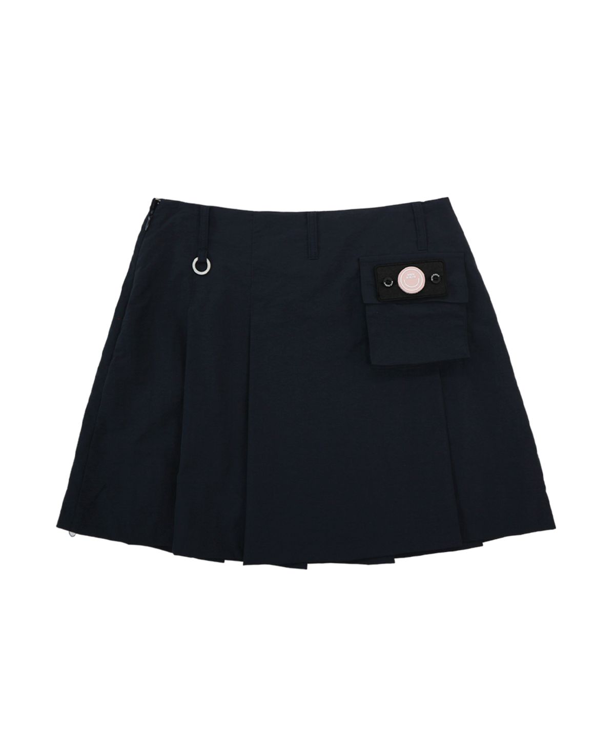 몽버디 골프(MONBIRDIE GOLF) 볼마커 패치 나일론 플리츠 스커트 NAVY