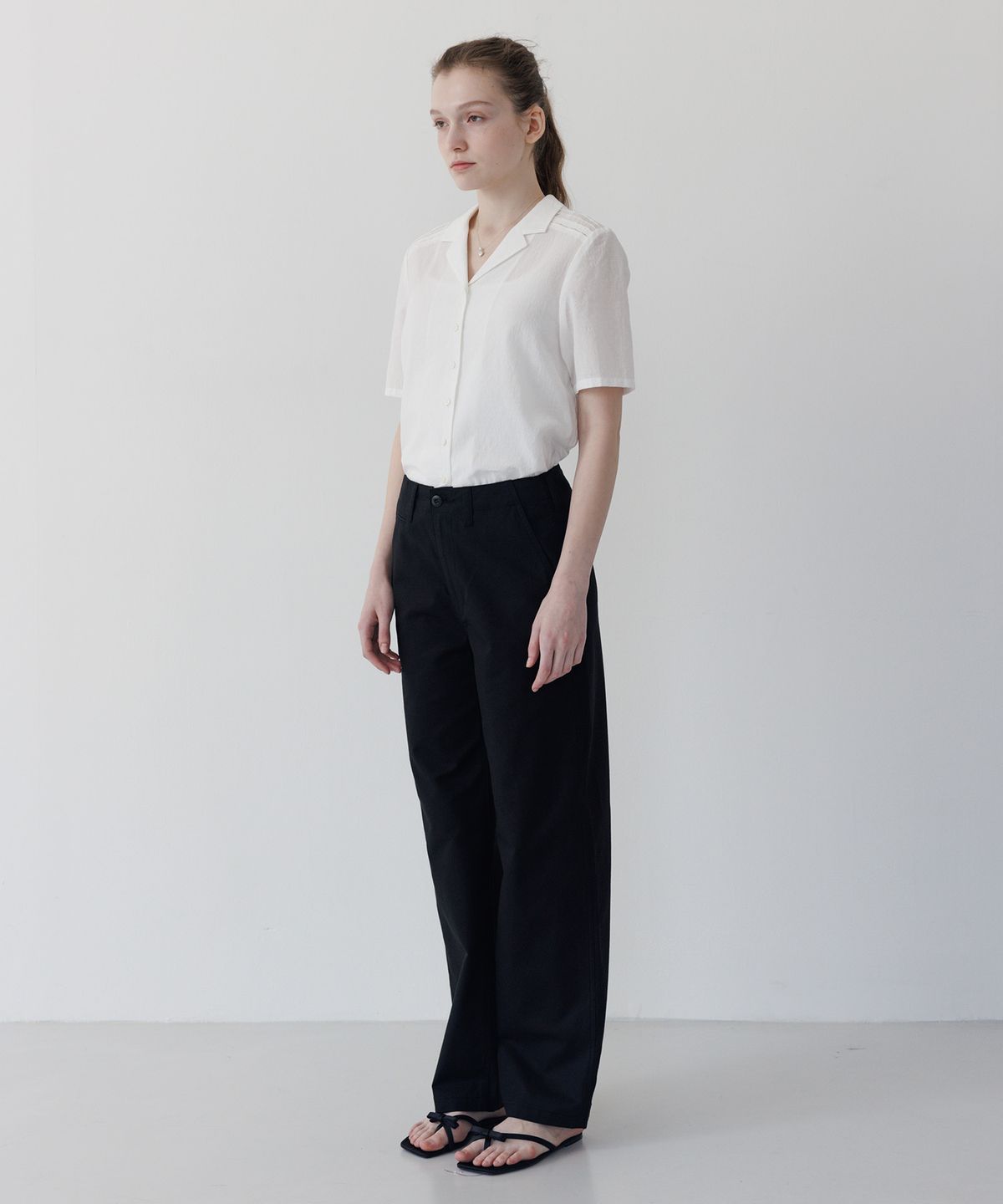 튜드먼트(TTUDEMENT) COIN POCKET PANTS BLACK