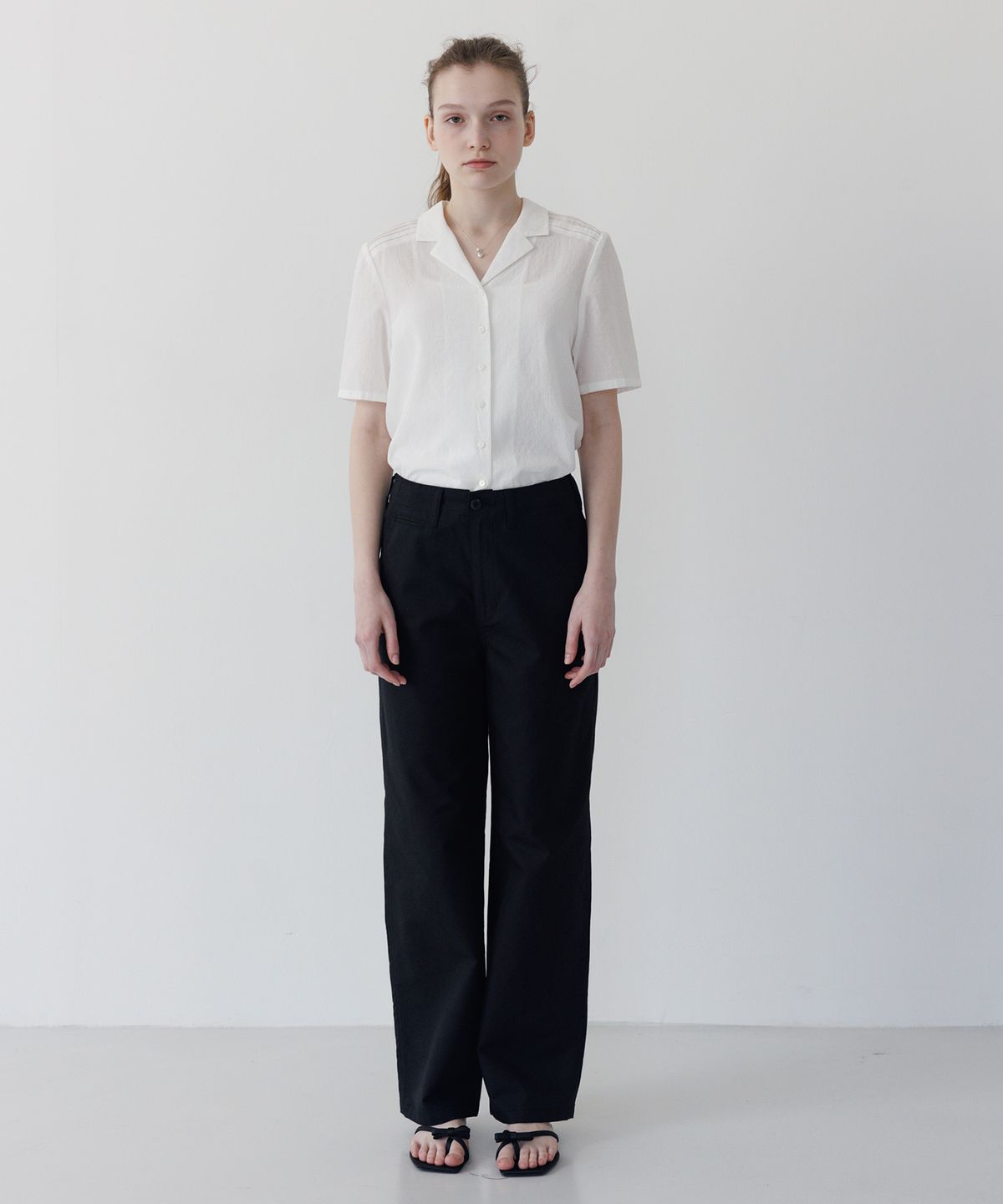 튜드먼트(TTUDEMENT) COIN POCKET PANTS BLACK