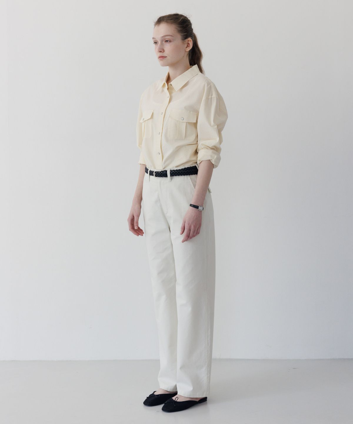튜드먼트(TTUDEMENT) COIN POCKET PANTS IVORY