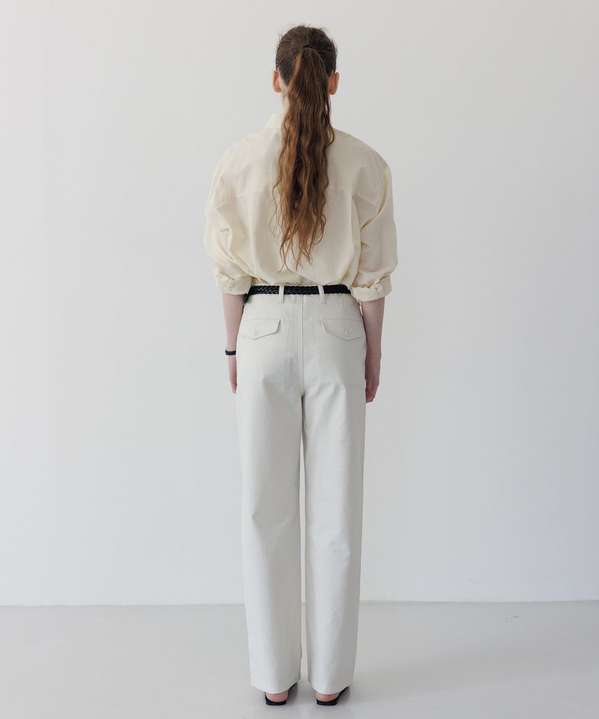튜드먼트(TTUDEMENT) COIN POCKET PANTS IVORY