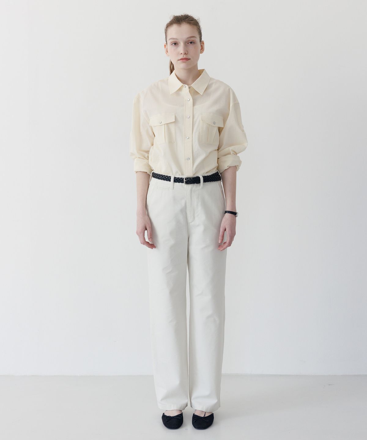 튜드먼트(TTUDEMENT) COIN POCKET PANTS IVORY