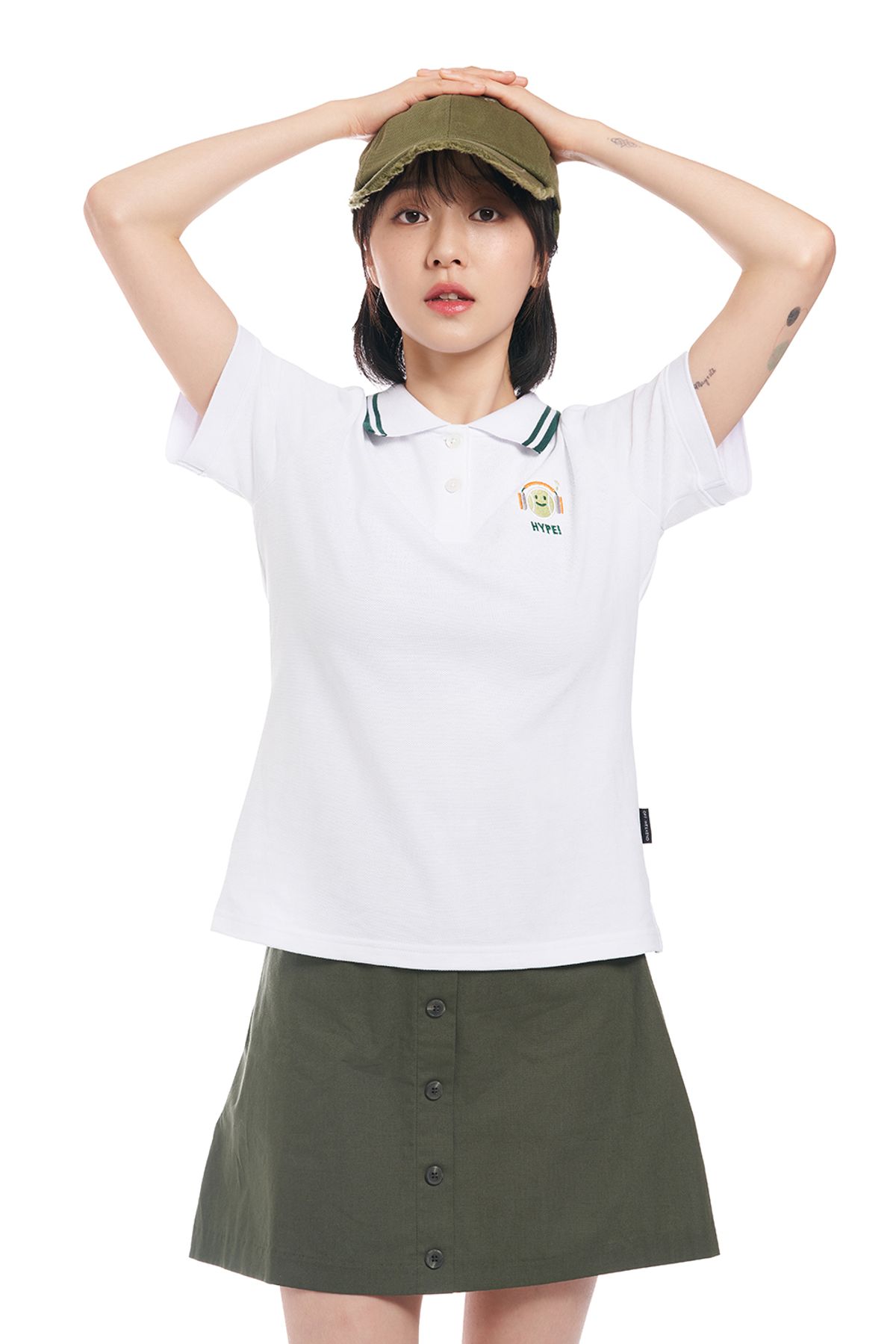 오프위켄드(OFF WEEKEND) 하입 피케 폴로 반팔 티셔츠 여성용