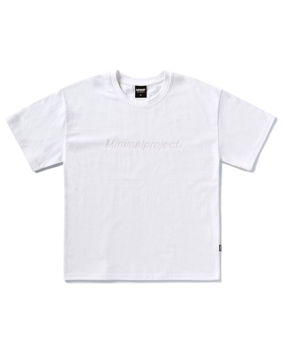 미니멀프로젝트(MINIMALPROJECT) 시그니처 실리콘 로고 반팔티셔츠 MST160 [WHITE]
