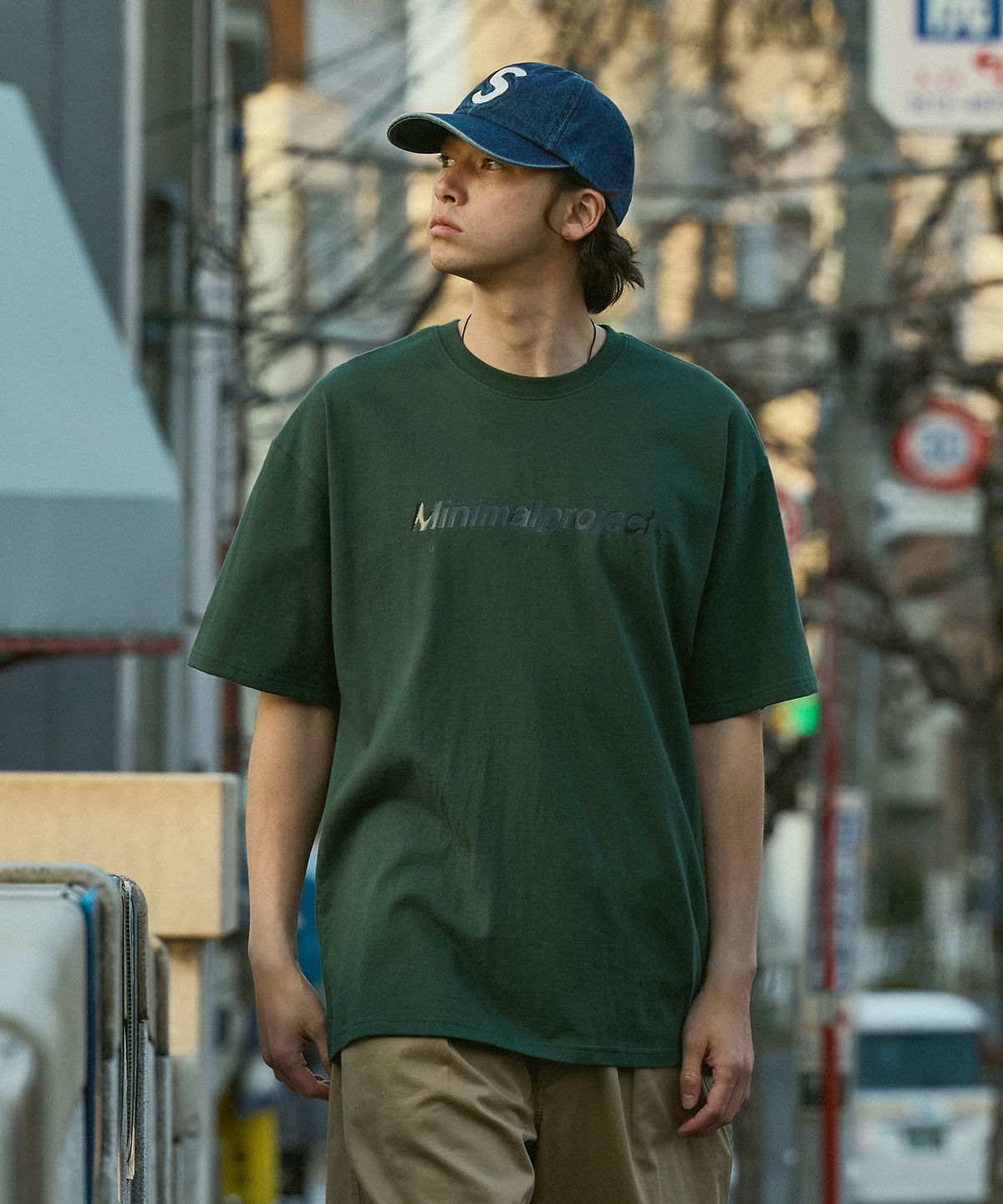 미니멀프로젝트(MINIMALPROJECT) 시그니처 실리콘 로고 반팔티셔츠 MST160 [GREEN]