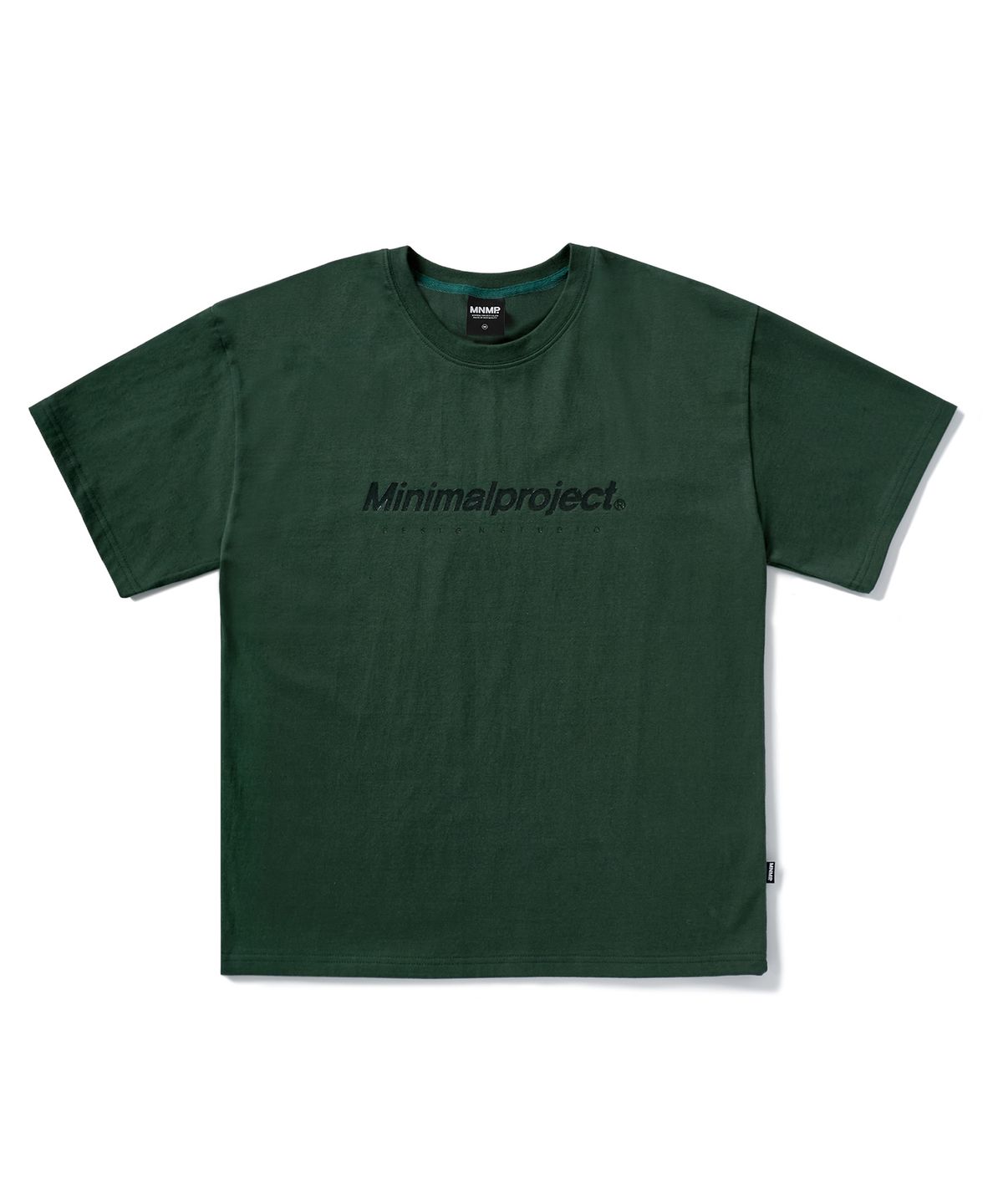 미니멀프로젝트(MINIMALPROJECT) 시그니처 실리콘 로고 반팔티셔츠 MST160 [GREEN]