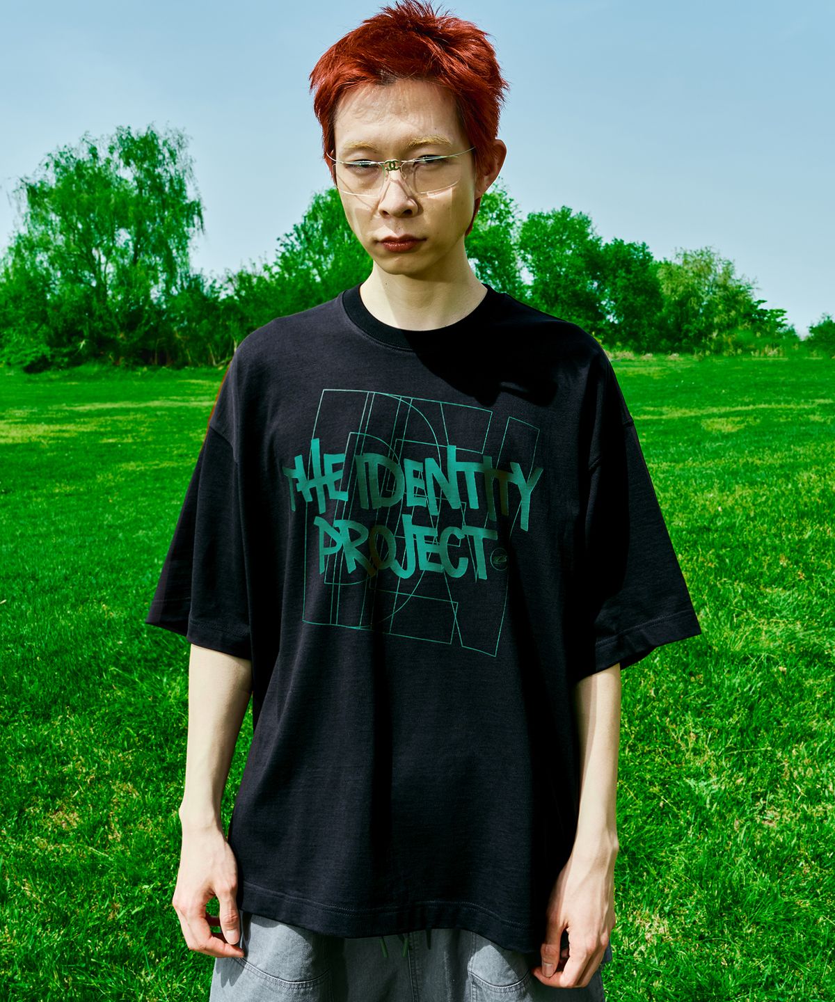 더 아이덴티티 프로젝트(THE IDENTITY PROJECT) Punch round half sleeve [black]