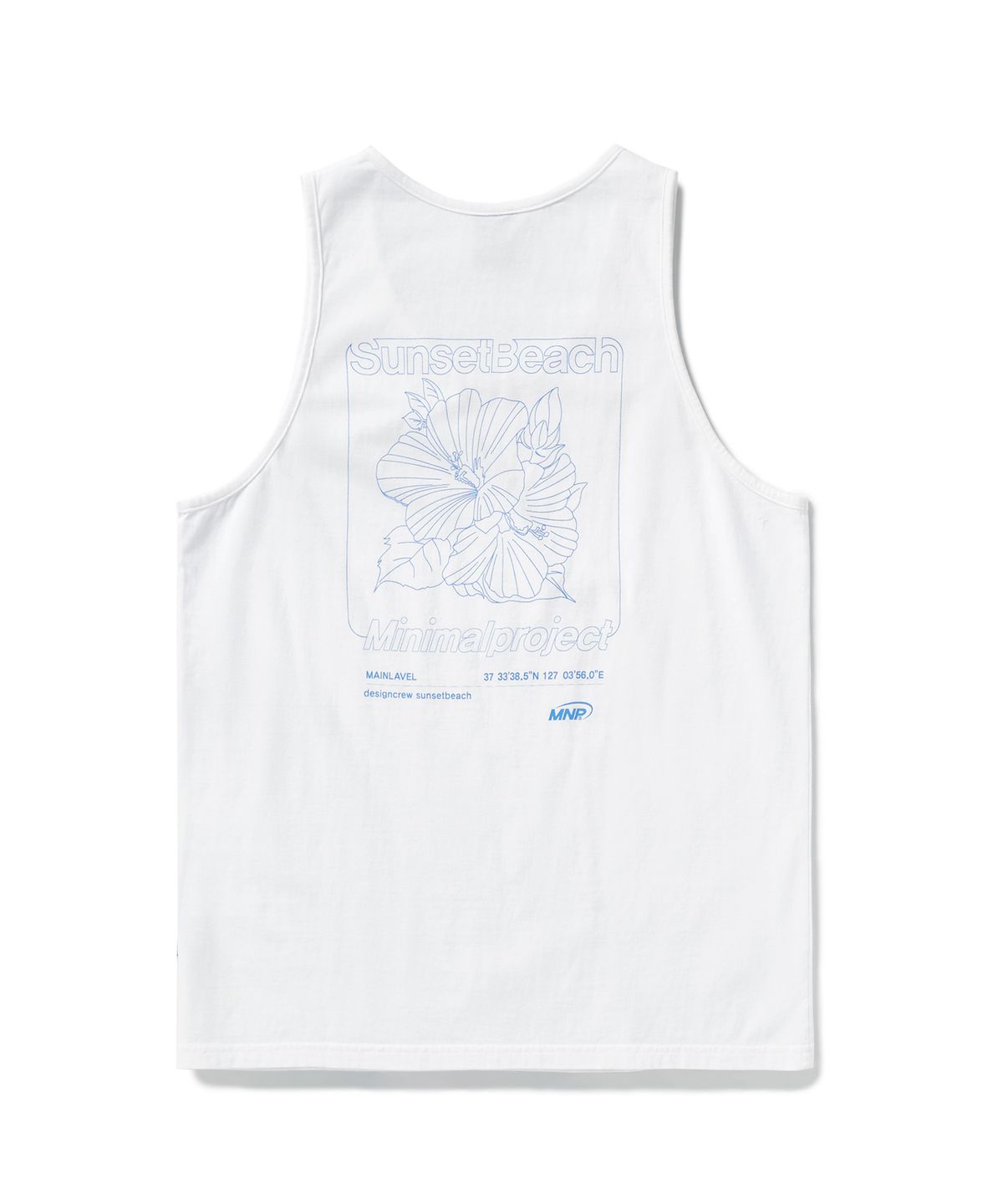 미니멀프로젝트(MINIMALPROJECT) 썬셋비치 피그먼트 나시 MSL100 [WHITE]