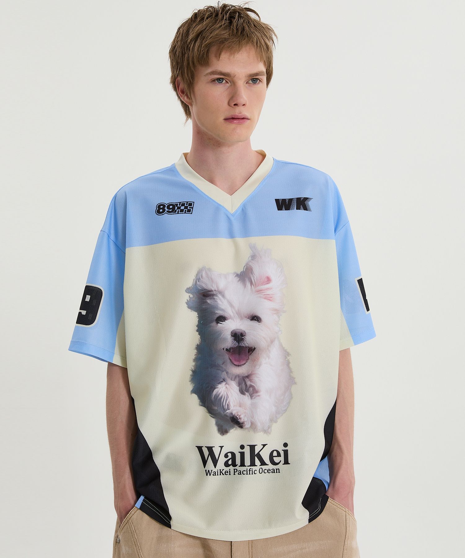 Tシャツ・カットソー Wai Kei Maltese GOOREUM mesh jersey half sleeve T-shirt Wai Kei Maltese GOOREUM mesh jersey half sleeve T-shirt (Wai