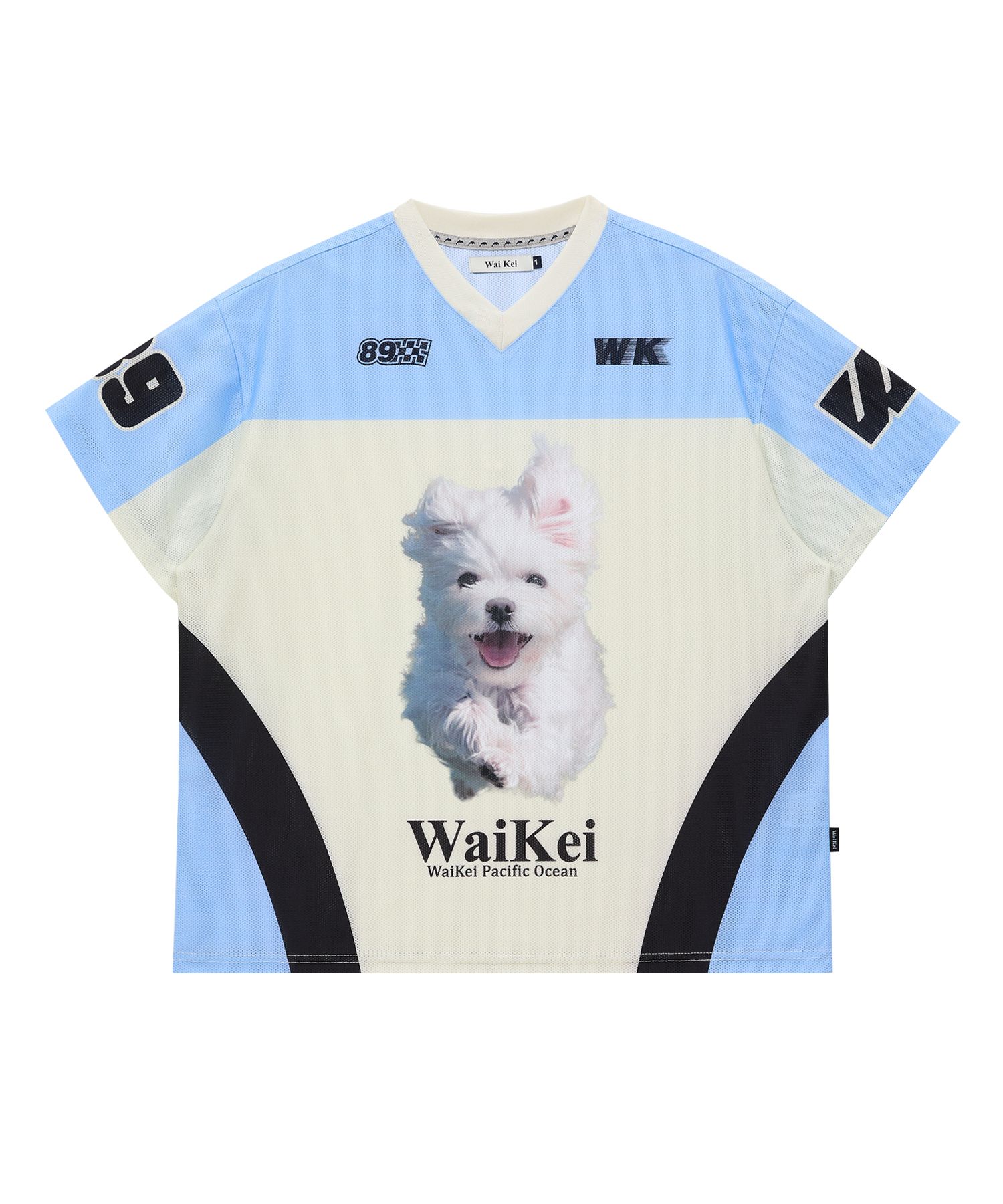 MUSINSA | WAI KEI Maltese GOOREUM mesh jersey half sleeve T